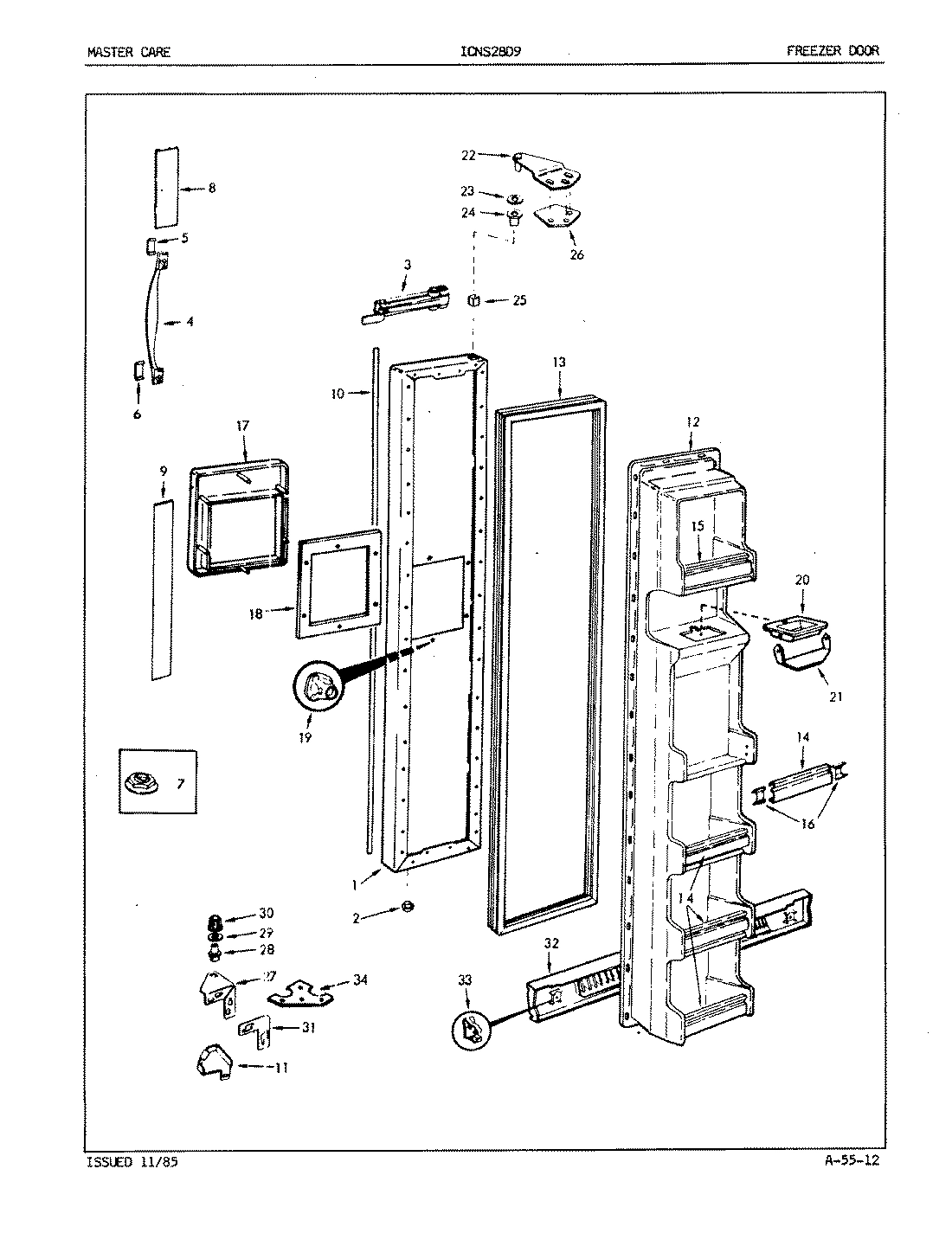02 - FREEZER DOOR