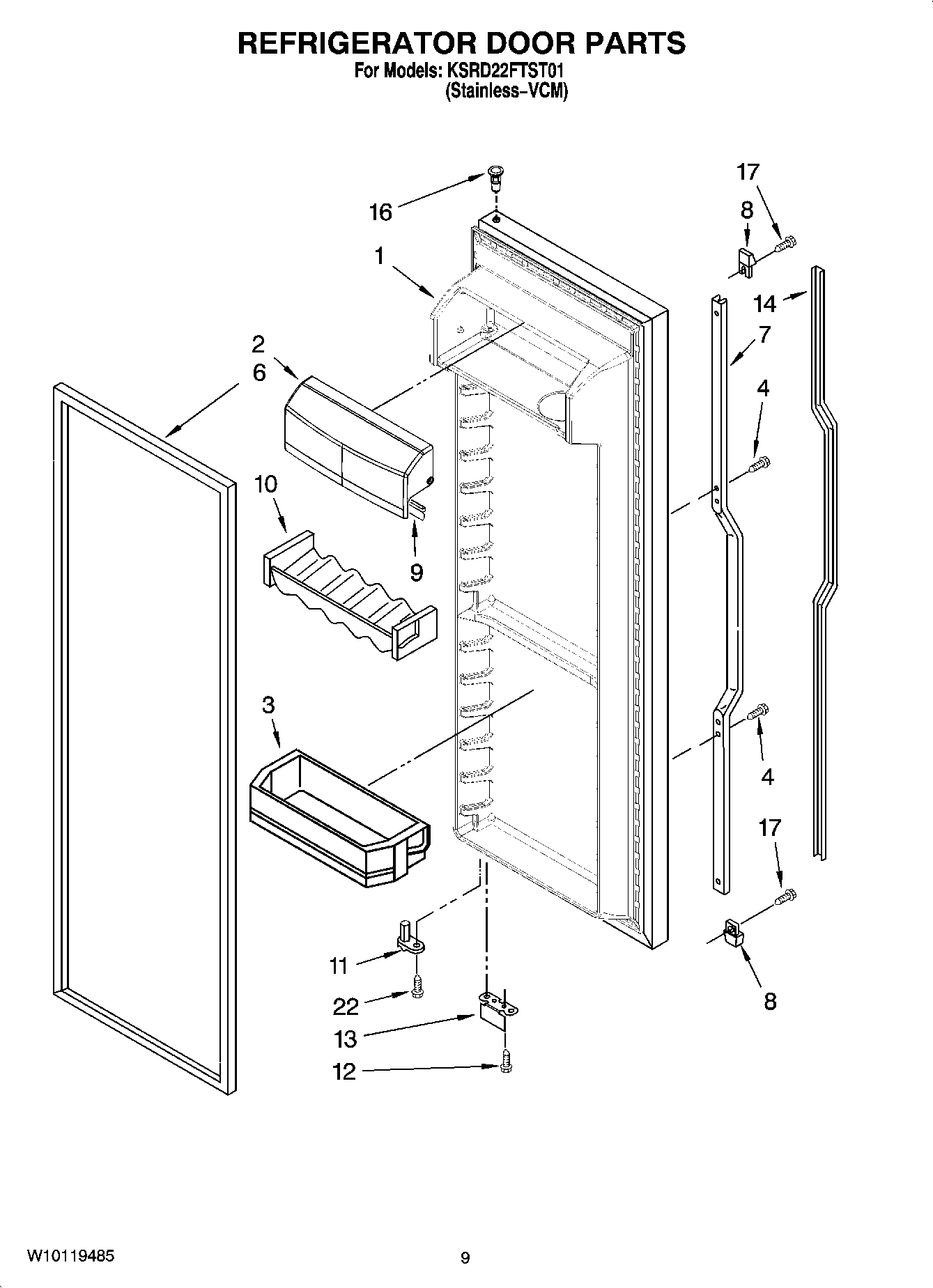 06 - REFRIGERATOR DOOR PARTS
