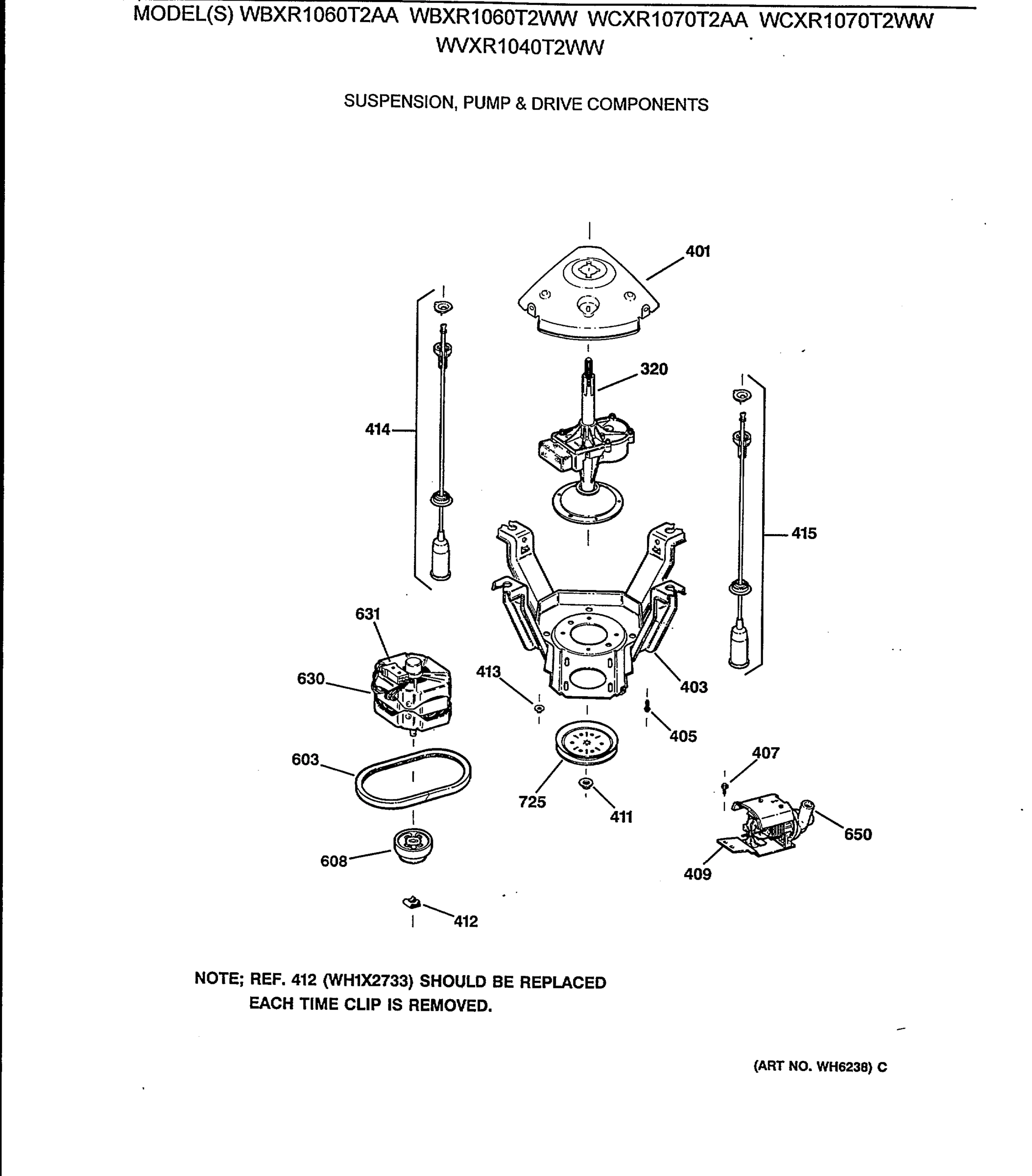 SUSPENSION, PUMP & DRIVE COMPONENTS