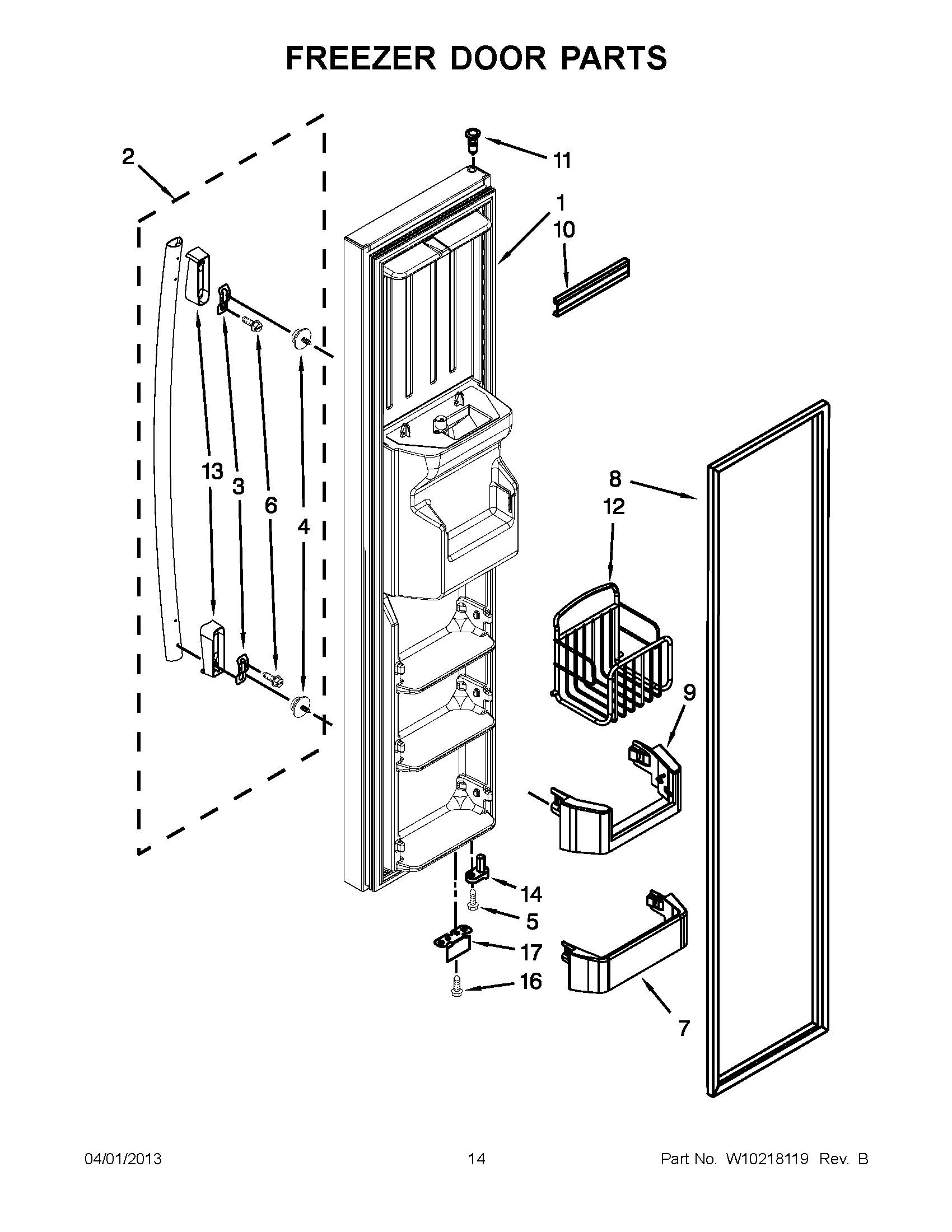 07 - FREEZER DOOR PARTS