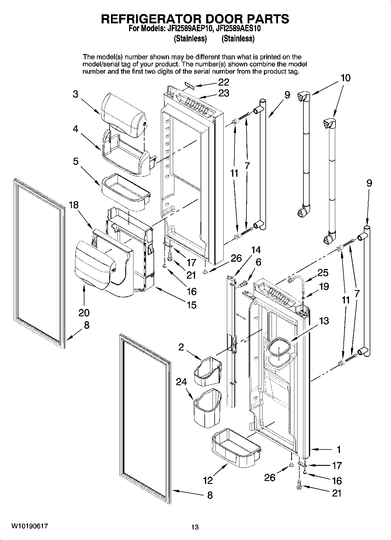 07 - REFRIGERATOR DOOR PARTS