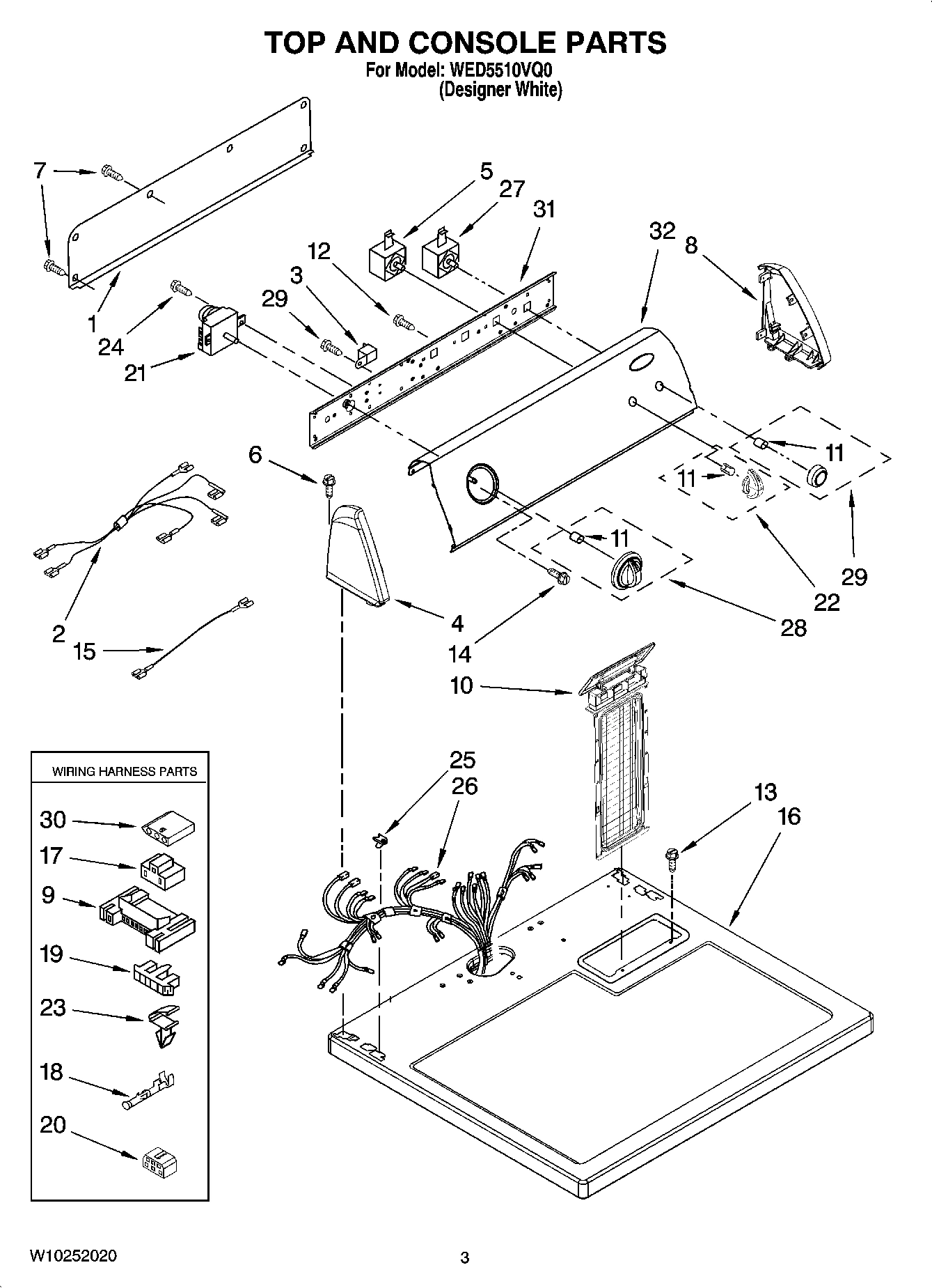 02 - TOP AND CONSOLE PARTS