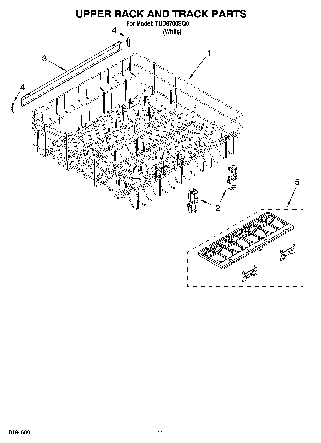 09 - UPPER RACK AND TRACK PARTS