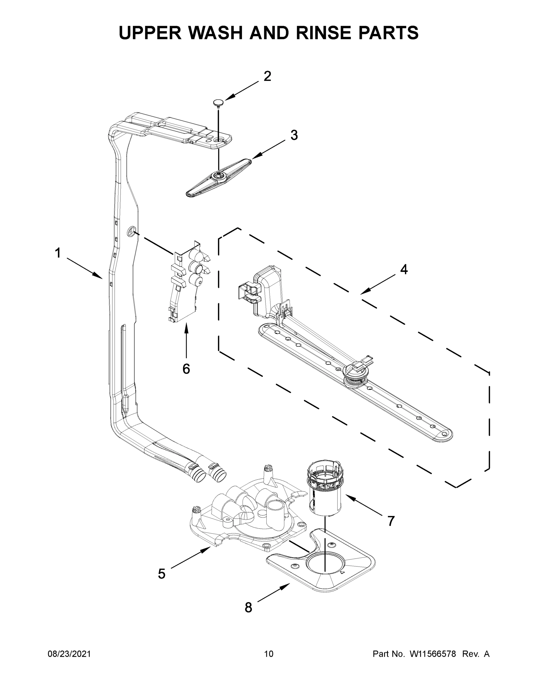 06 - UPPER WASH AND RINSE PARTS