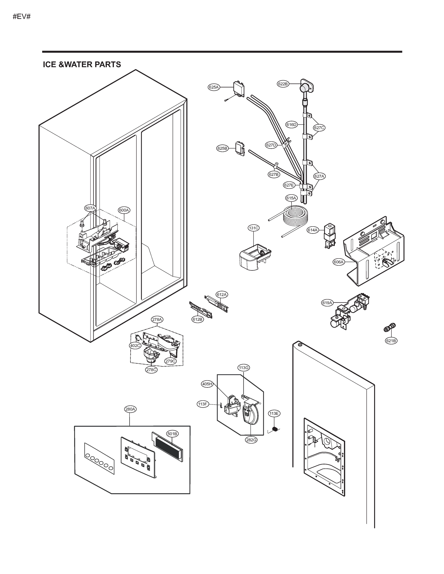 ICE &WATER PARTS