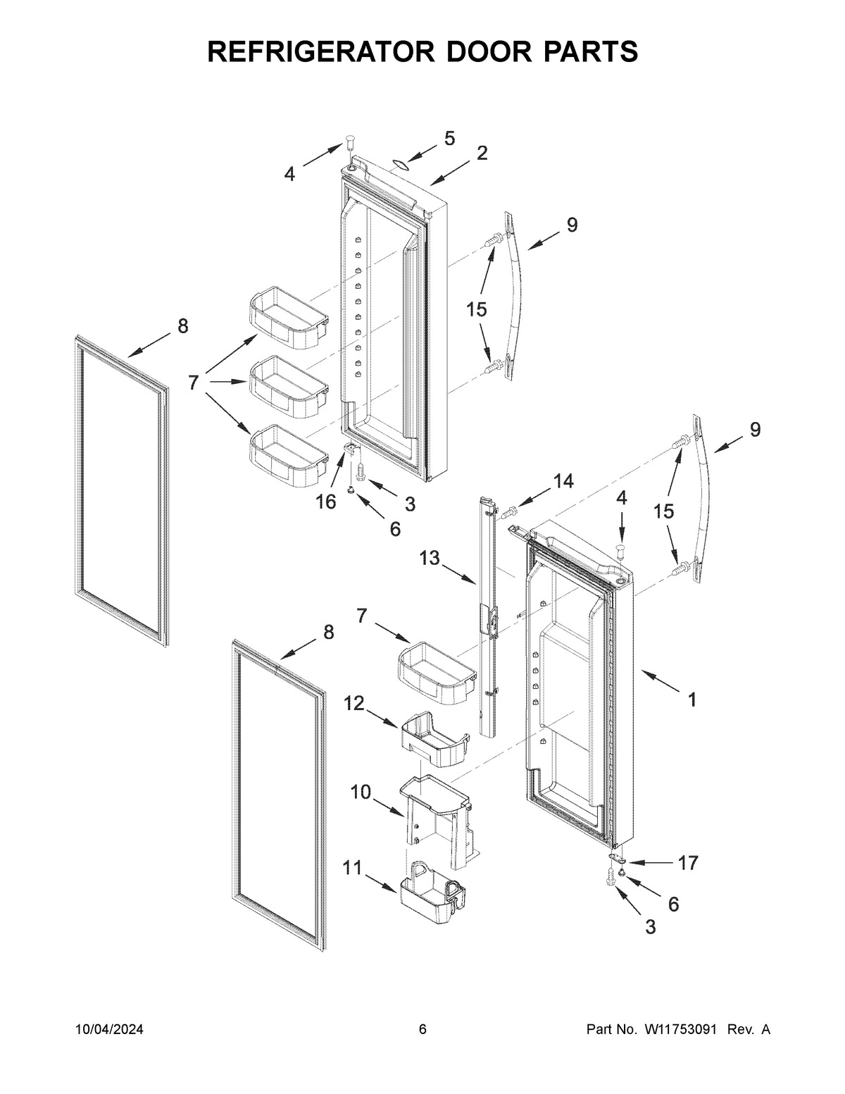 04 - REFRIGERATOR DOOR PARTS