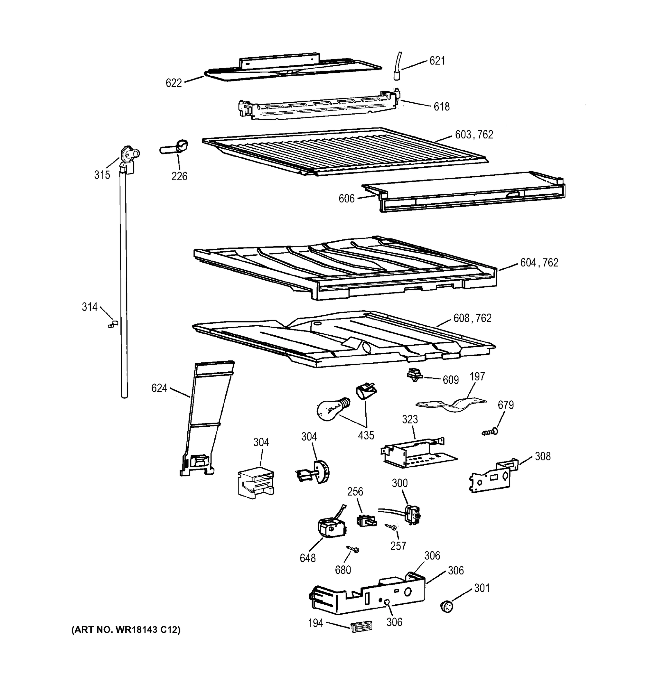COMPARTMENT SEPARATOR PARTS