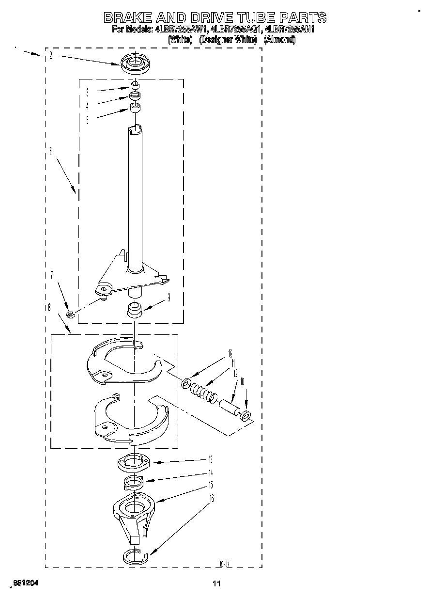 09 - BRAKE AND DRIVE TUBE