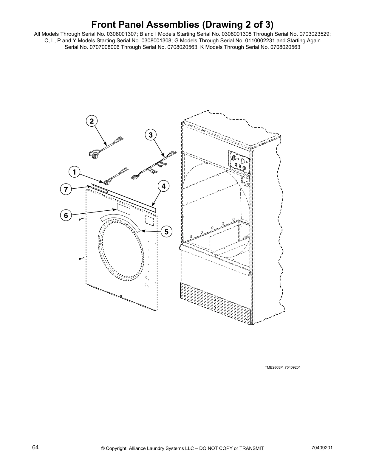 Front Panel Assemblies (Drawing 2 of 3)