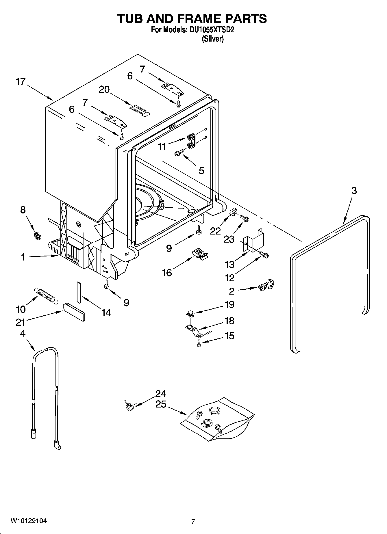 07 - TUB AND FRAME PARTS