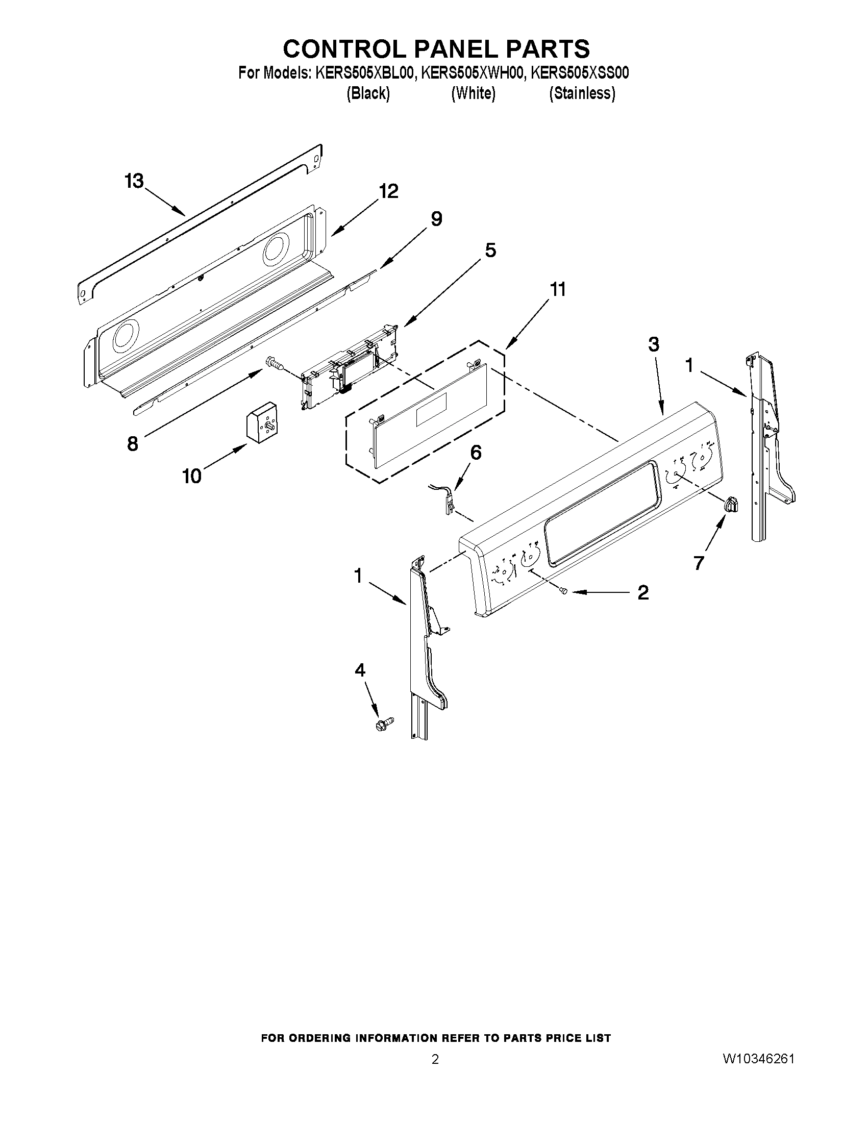 02 - CONTROL PANEL PARTS