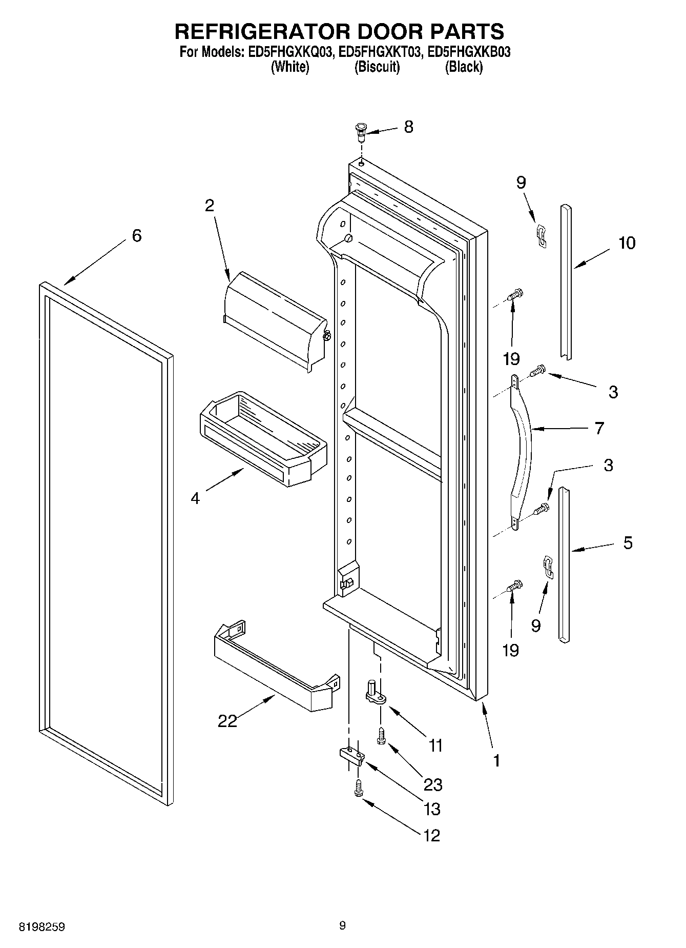06 - REFRIGERATOR DOOR PARTS