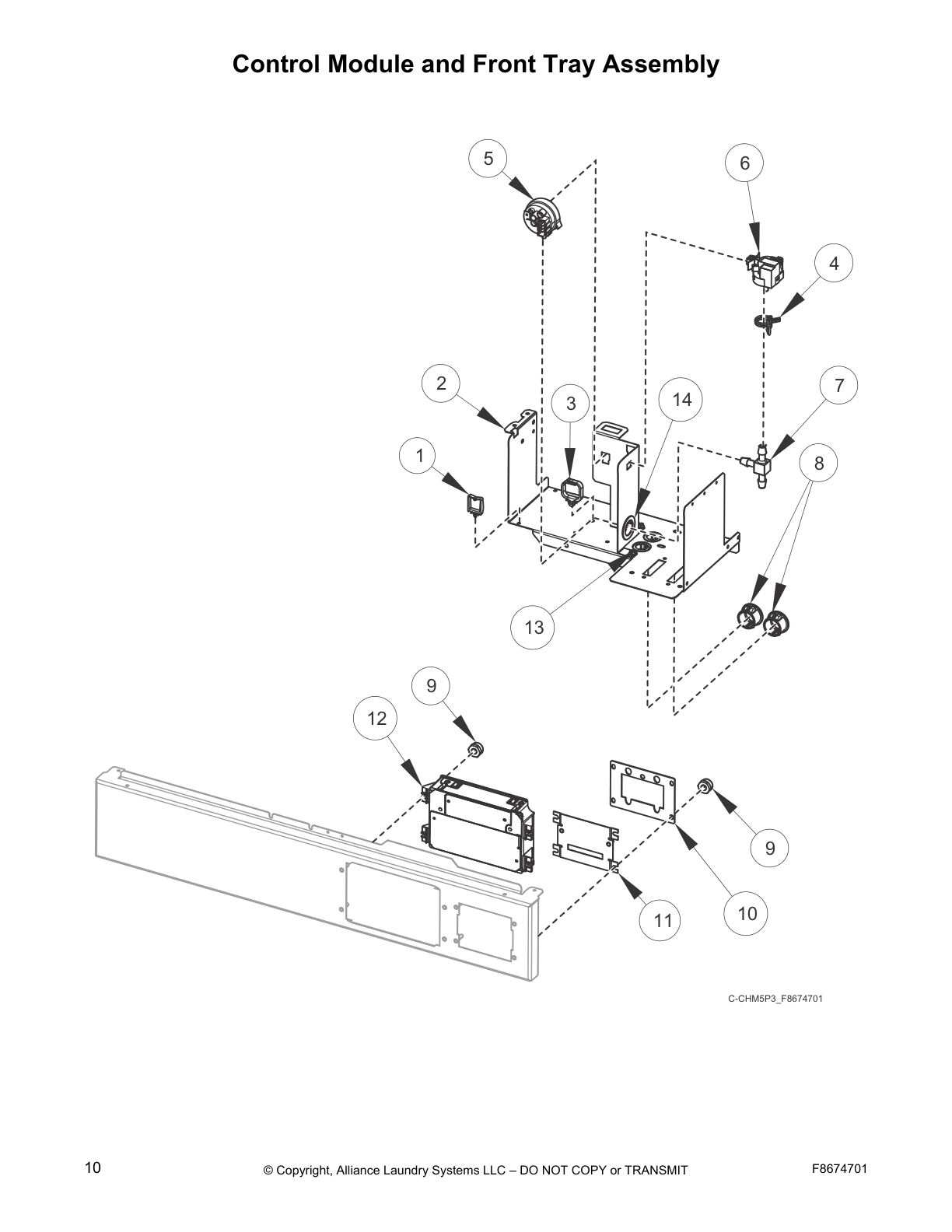 Control Module and Front Tray Assembly