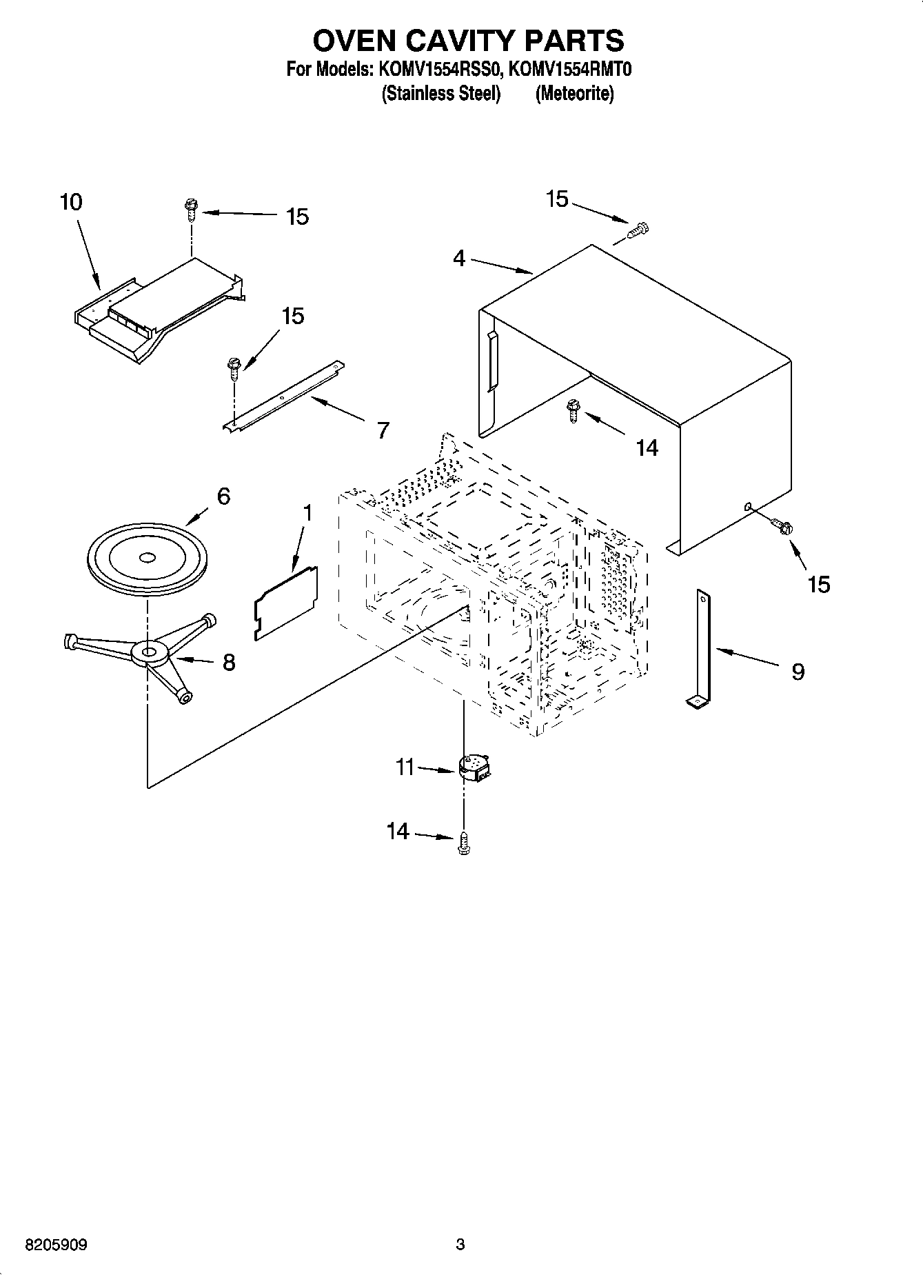 03 - OVEN CAVITY PARTS
