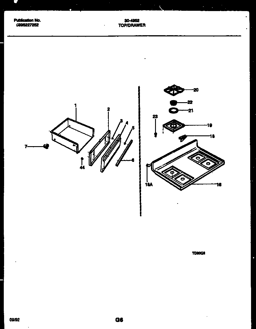 06 - COOKTOP AND DRAWER PARTS