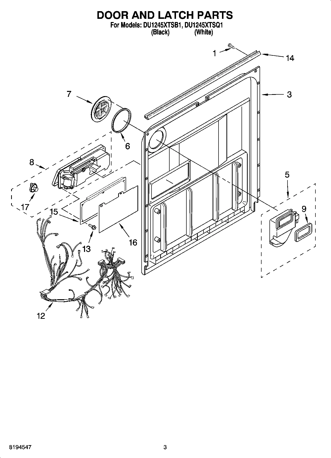 03 - DOOR AND LATCH PARTS