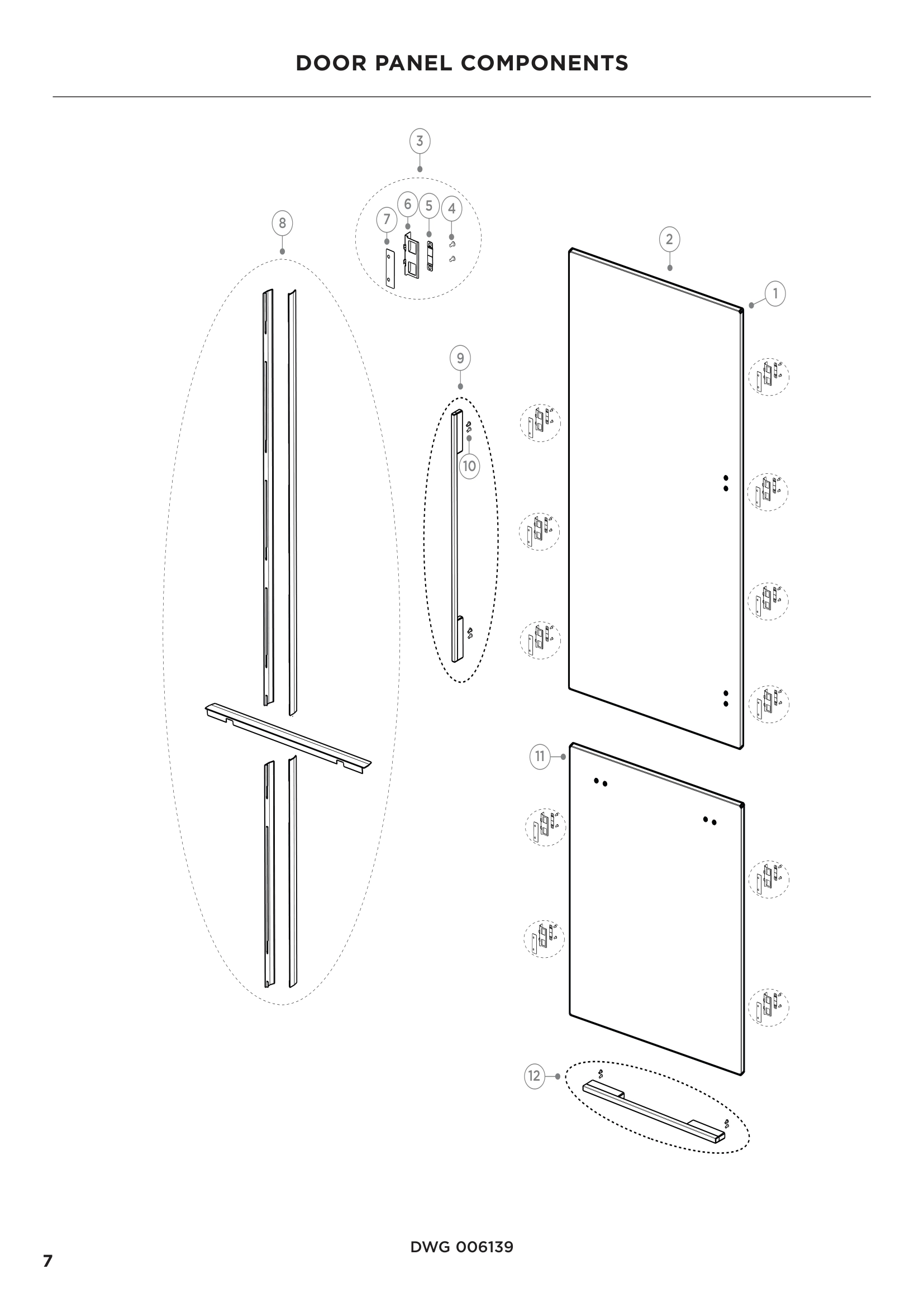 DOOR PANEL COMPONENTS