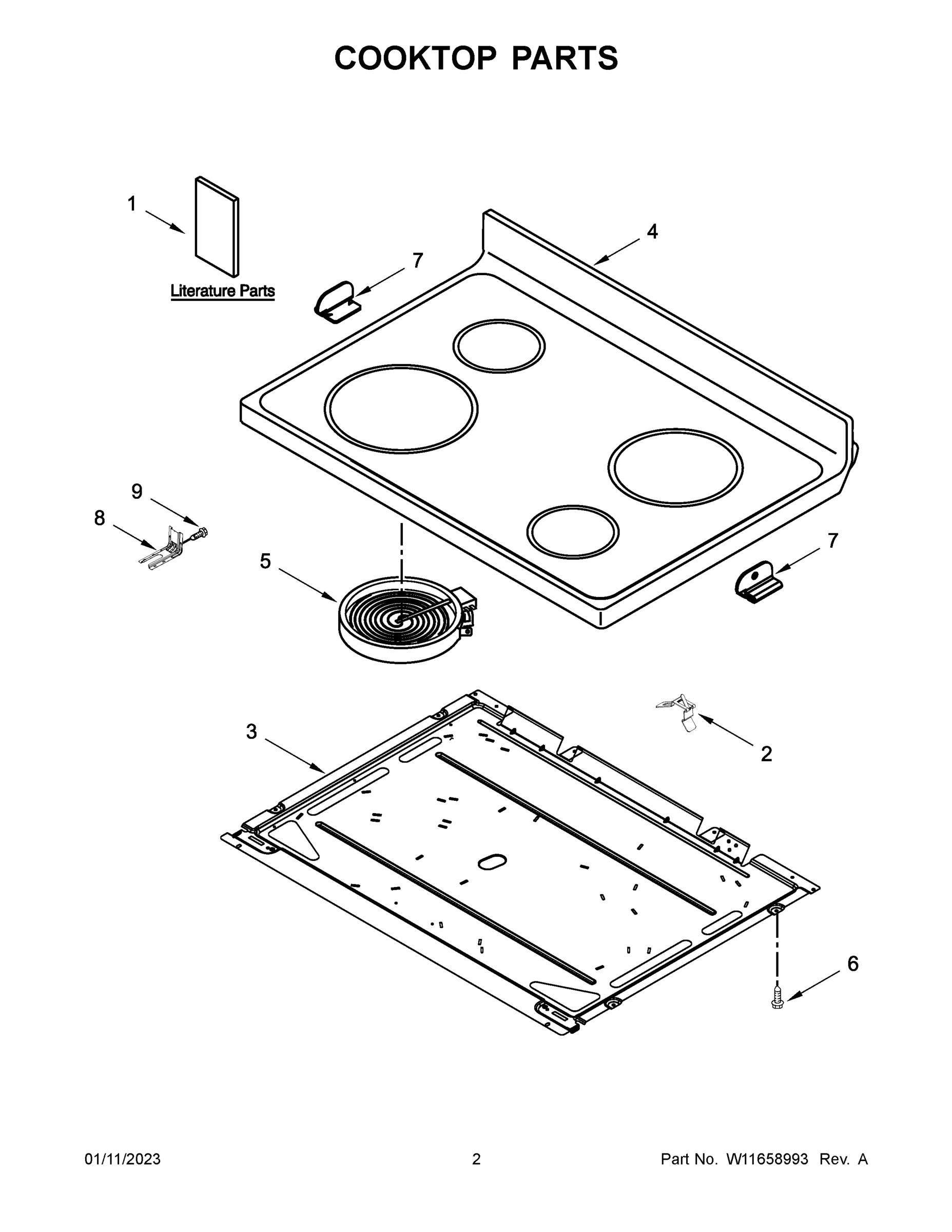 02 - COOKTOP PARTS
