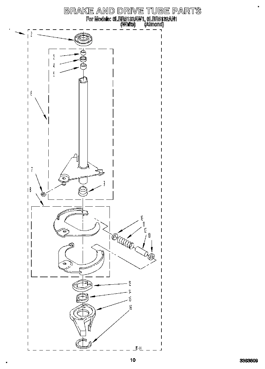 08 - BRAKE AND DRIVE TUBE