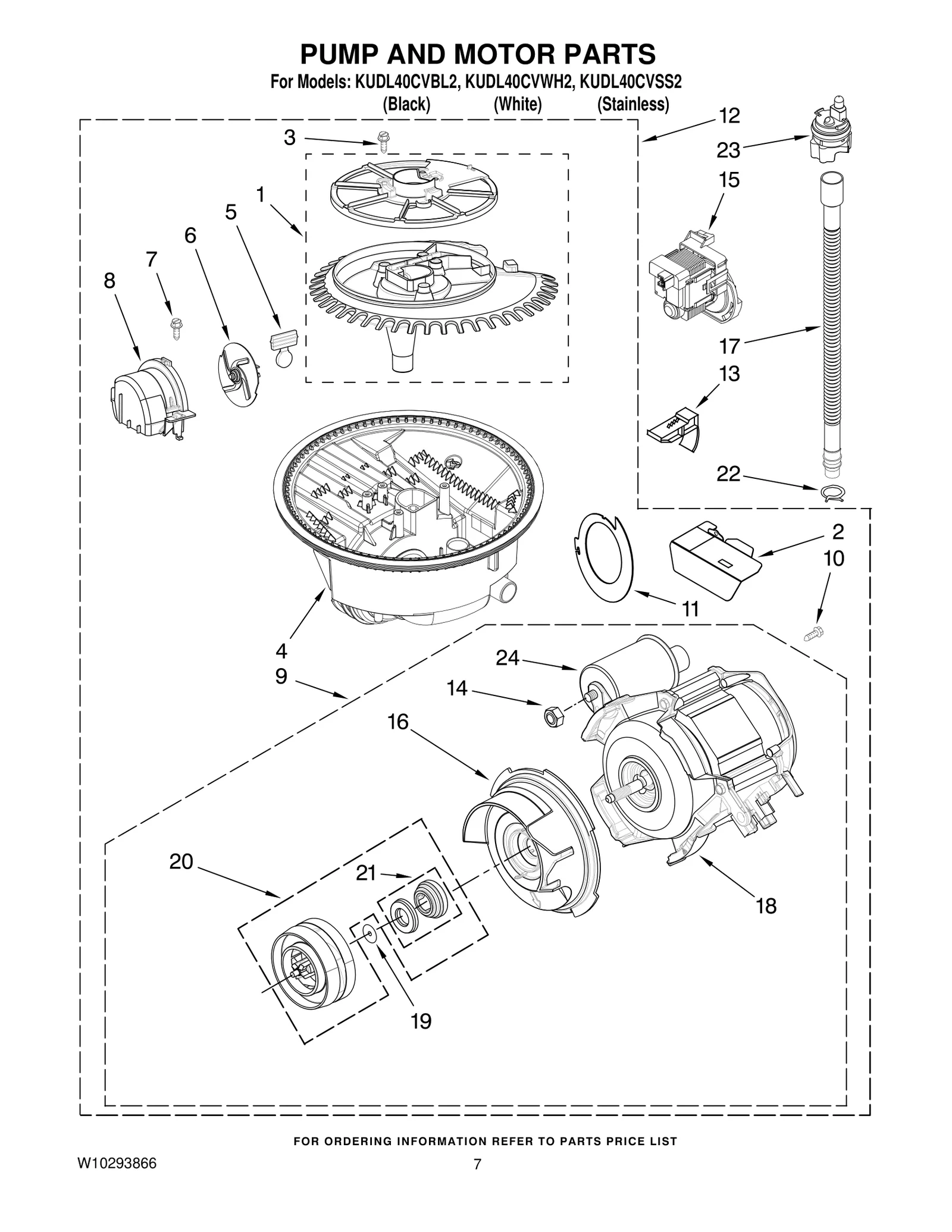 PUMP AND MOTOR PARTS