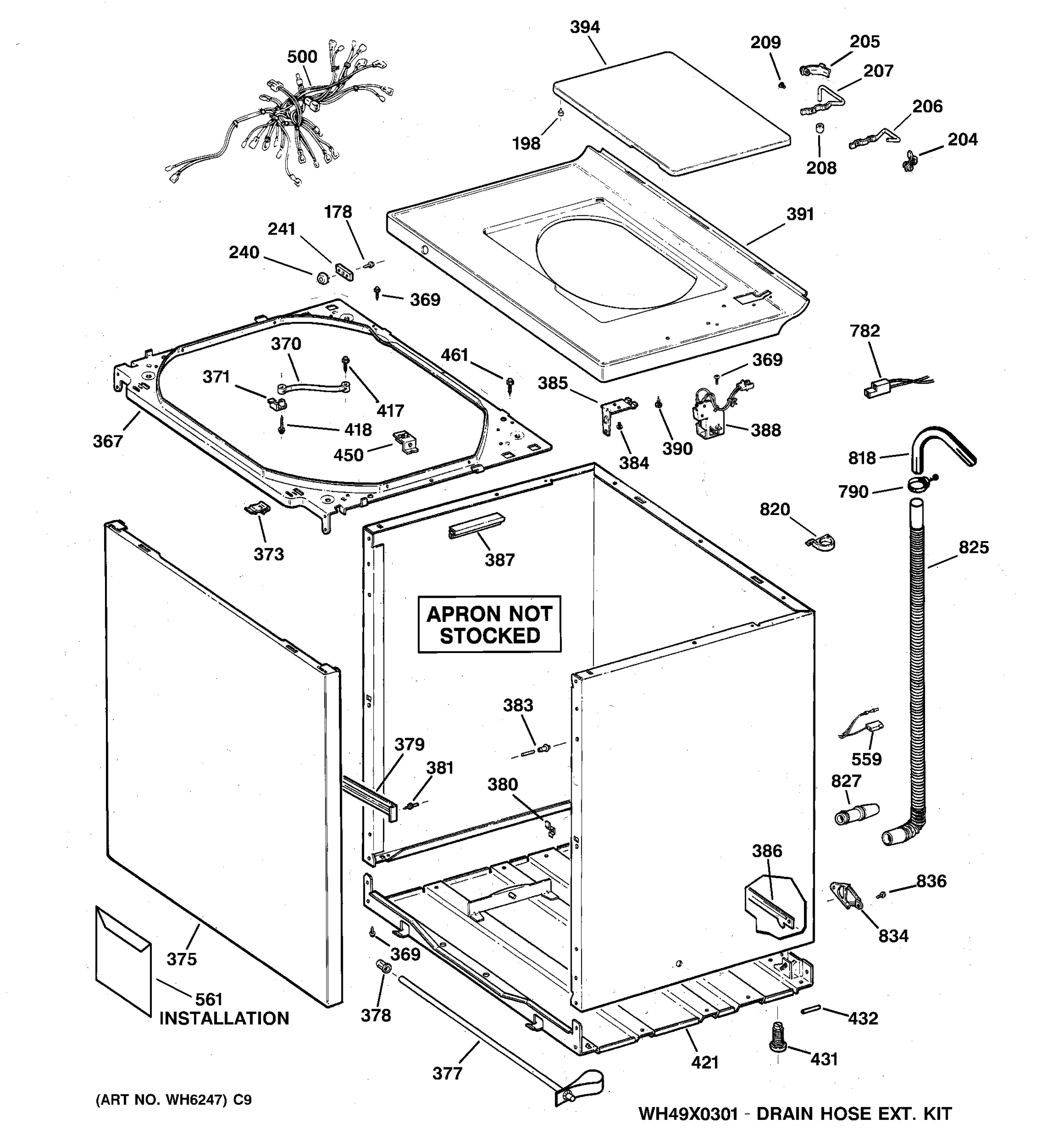 CABINET, COVER & FRONT PANEL