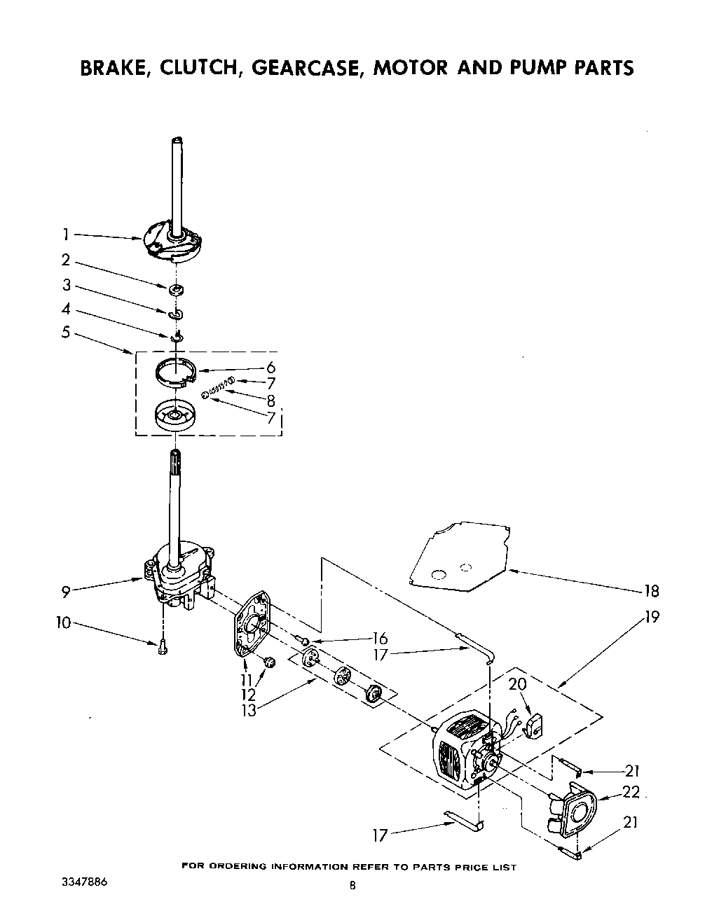 06 - BRAKE, CLUTCH, GEARCASE, MOTOR AND PUMP