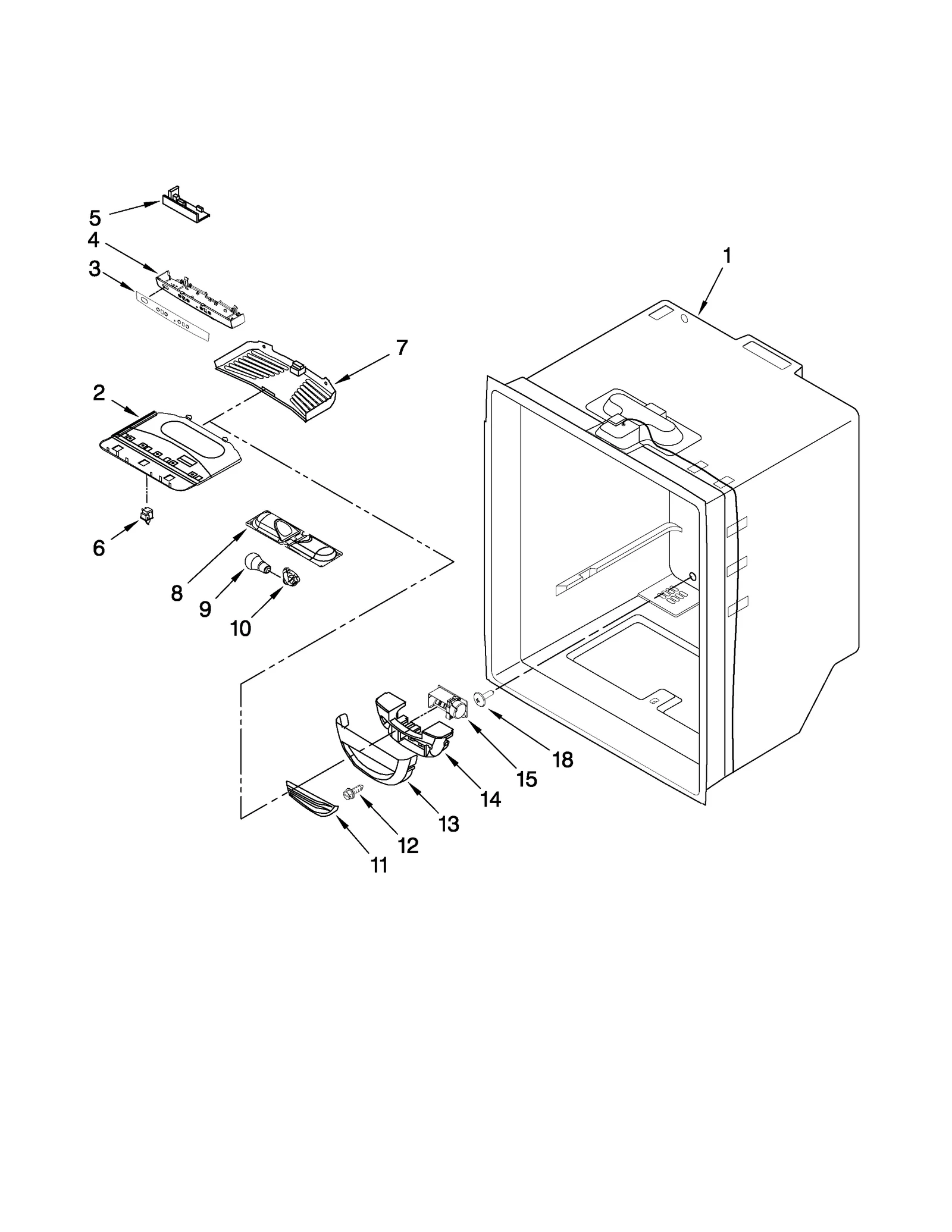 REFRIGERATOR LINER PARTS