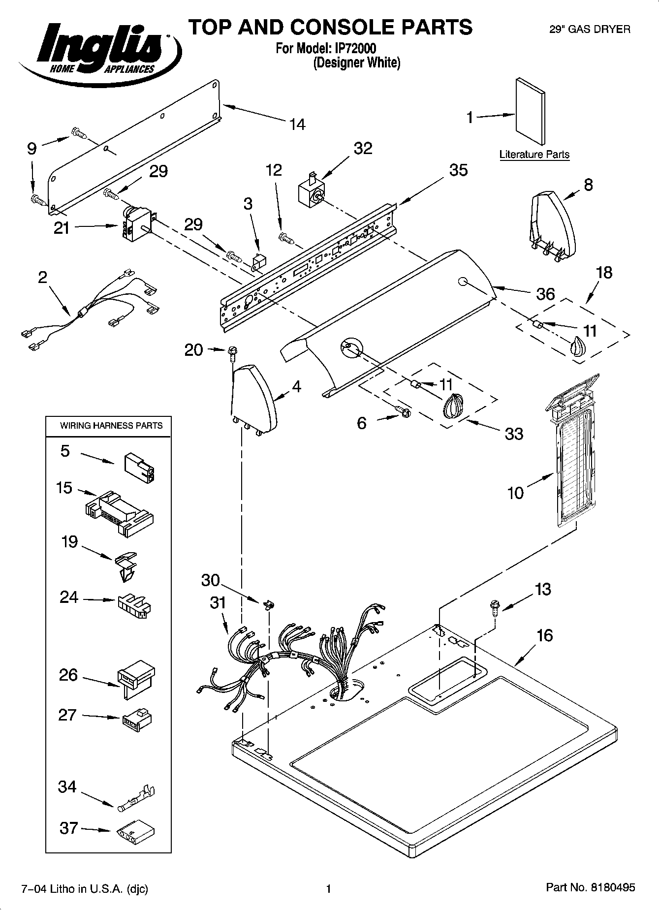 01 - TOP AND CONSOLE PARTS