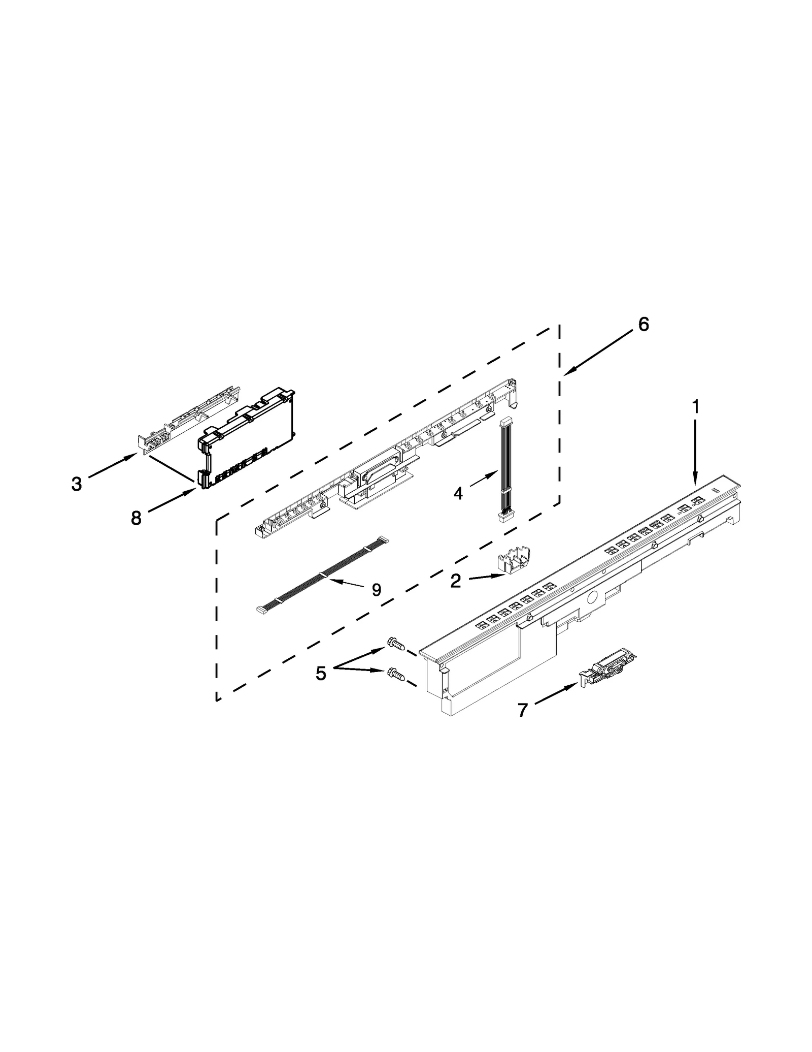 CONTROL PANEL AND LATCH PARTS