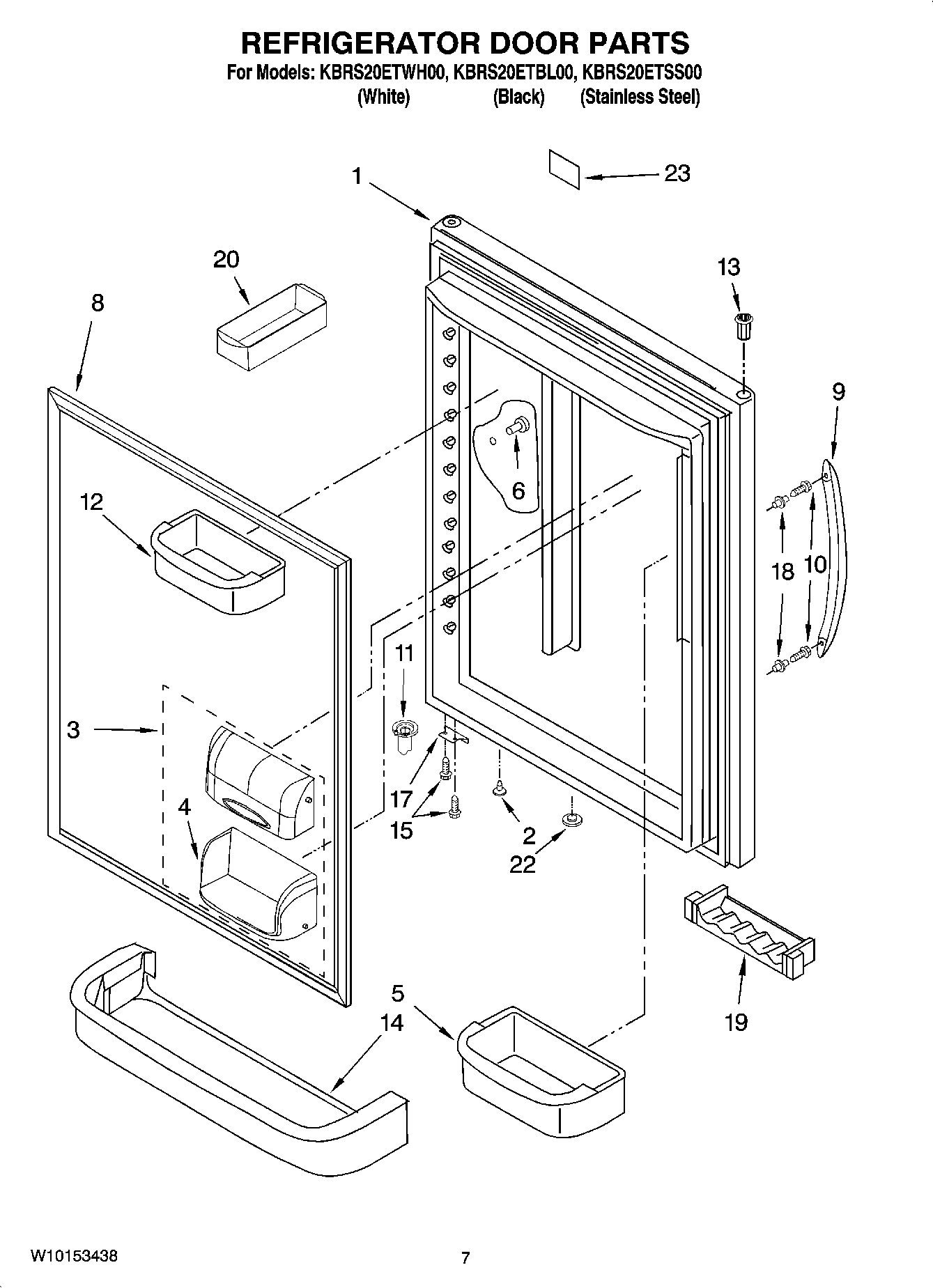 04 - REFRIGERATOR DOOR PARTS