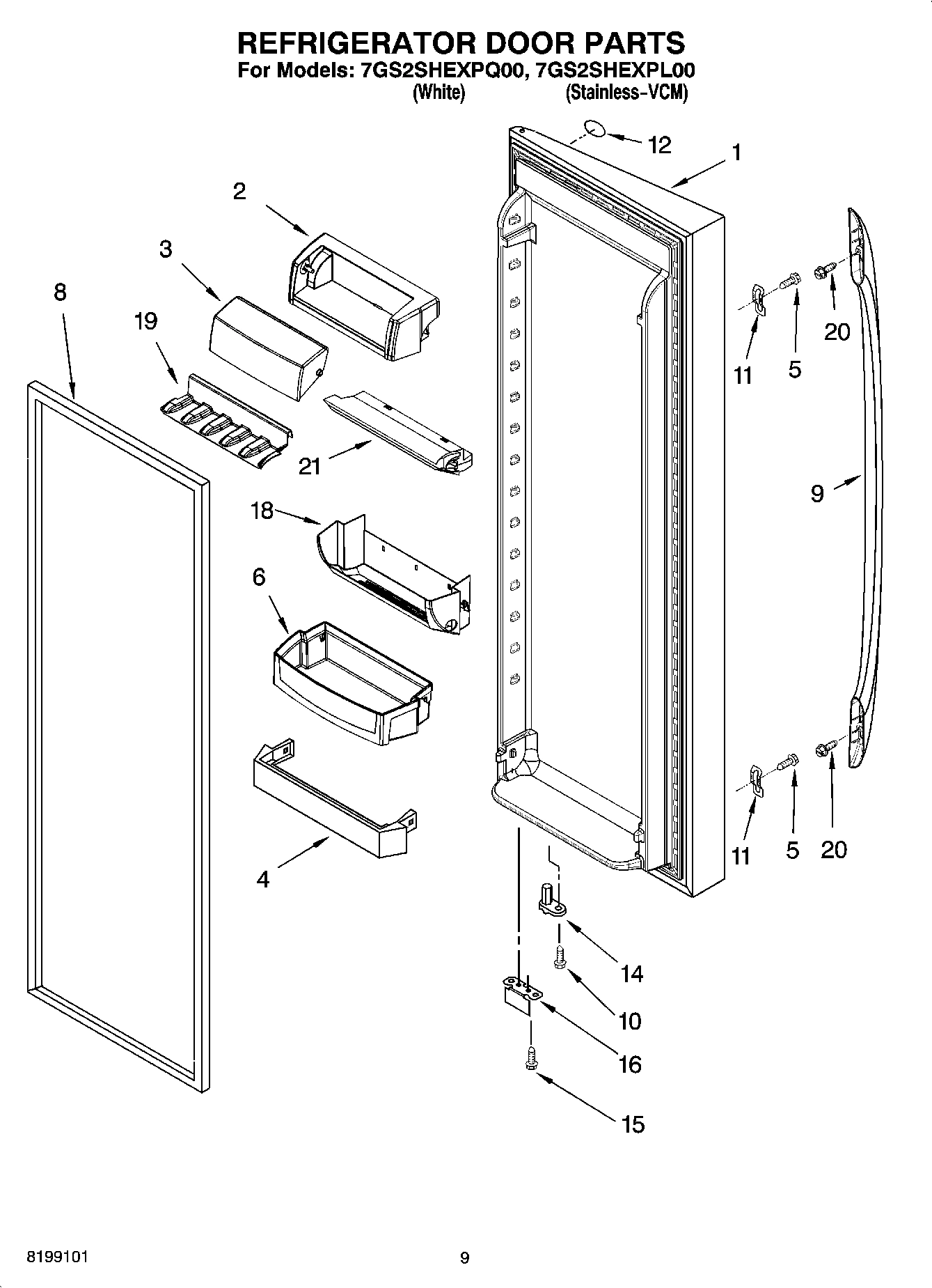 06 - REFRIGERATOR DOOR PARTS