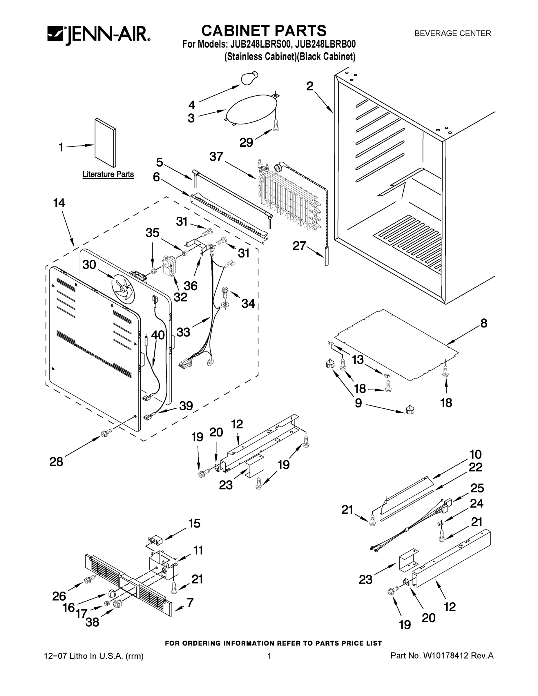 01 - CABINET PARTS