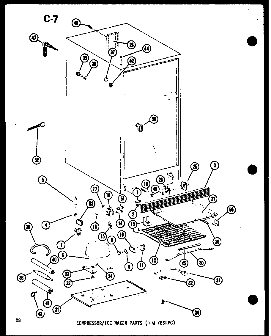 01 - COMPRESSOR/ICE MAKER PARTS (TM /ESRFC)