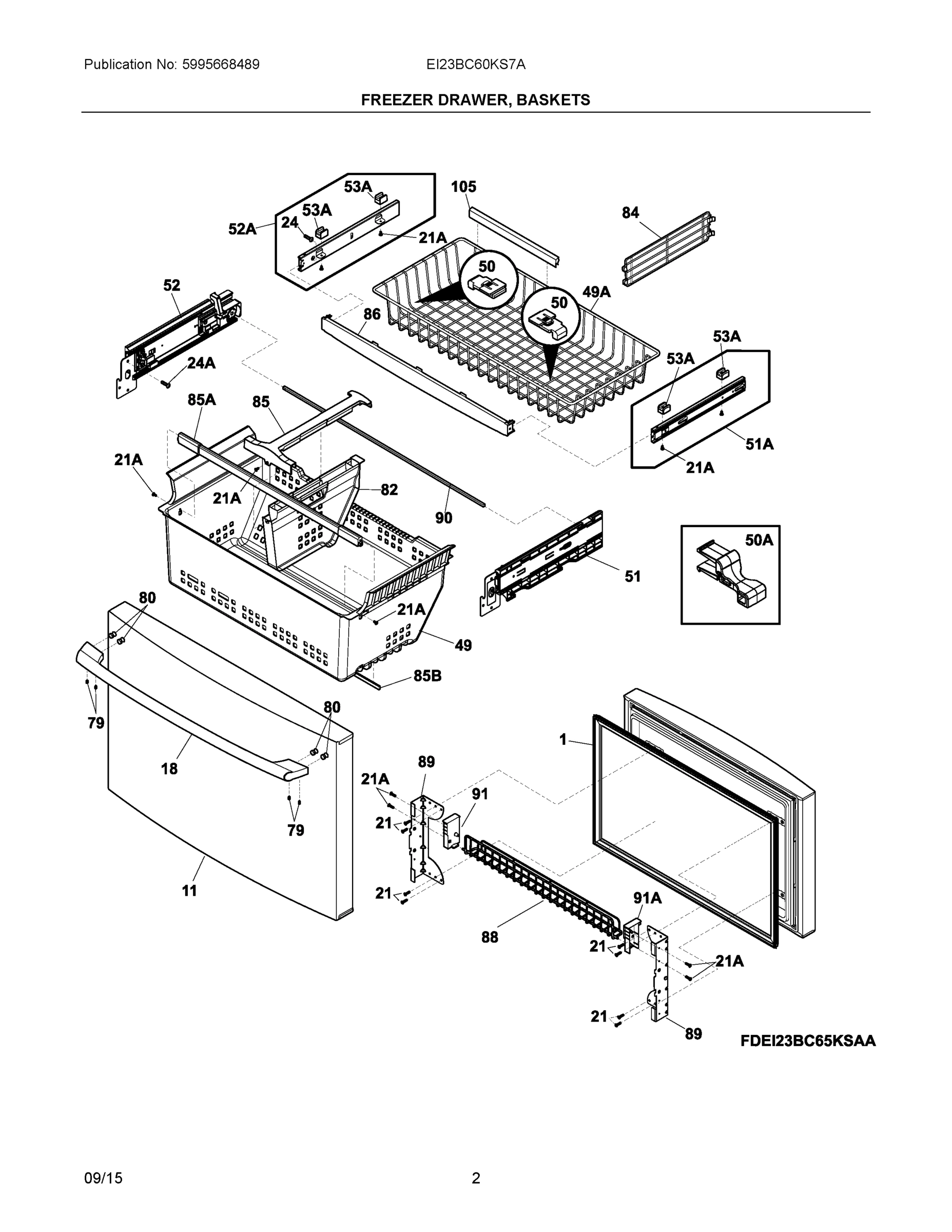 02 - FREEZER DRAWER, BASKETS