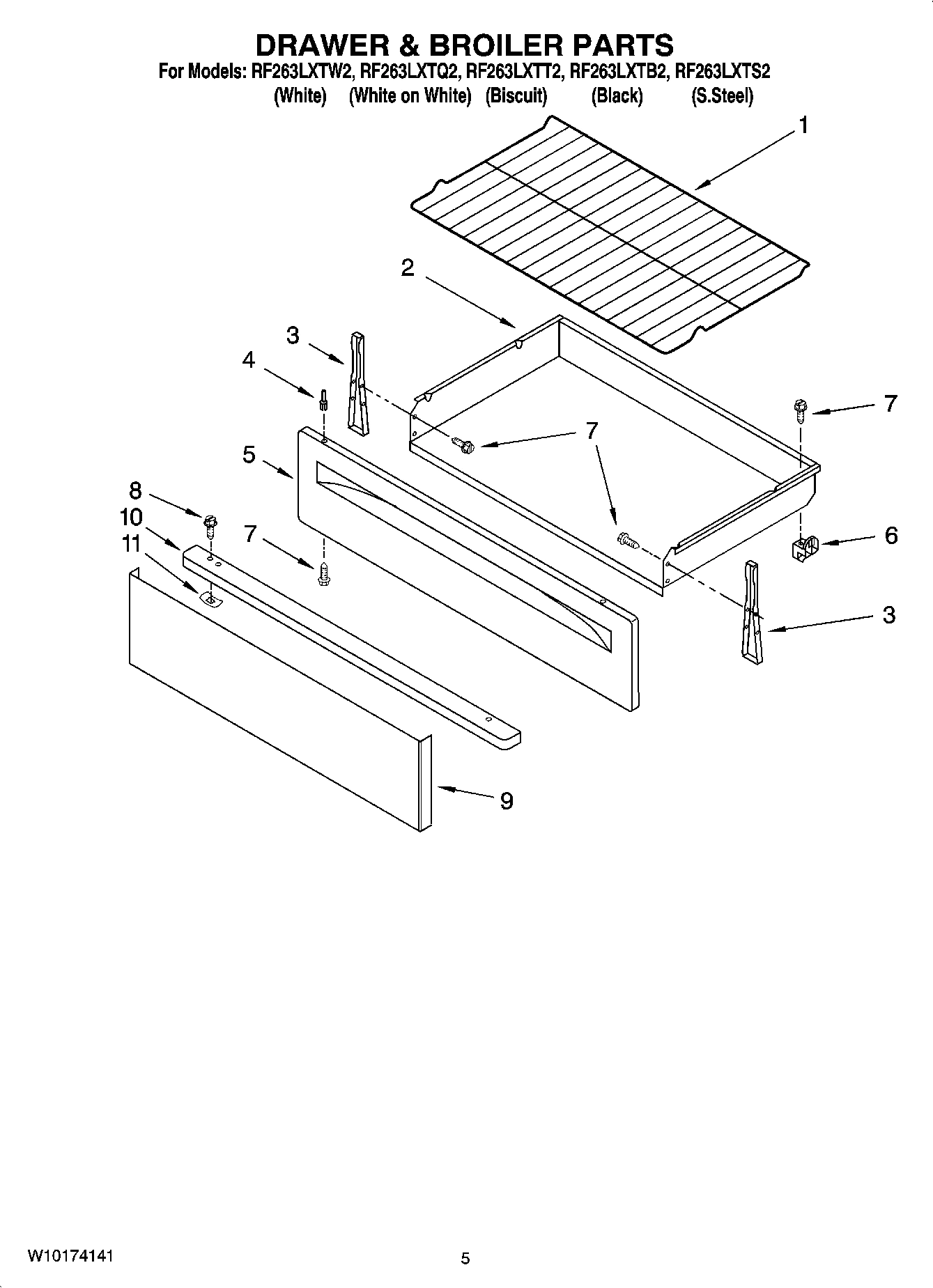04 - DRAWER & BROILER PARTS