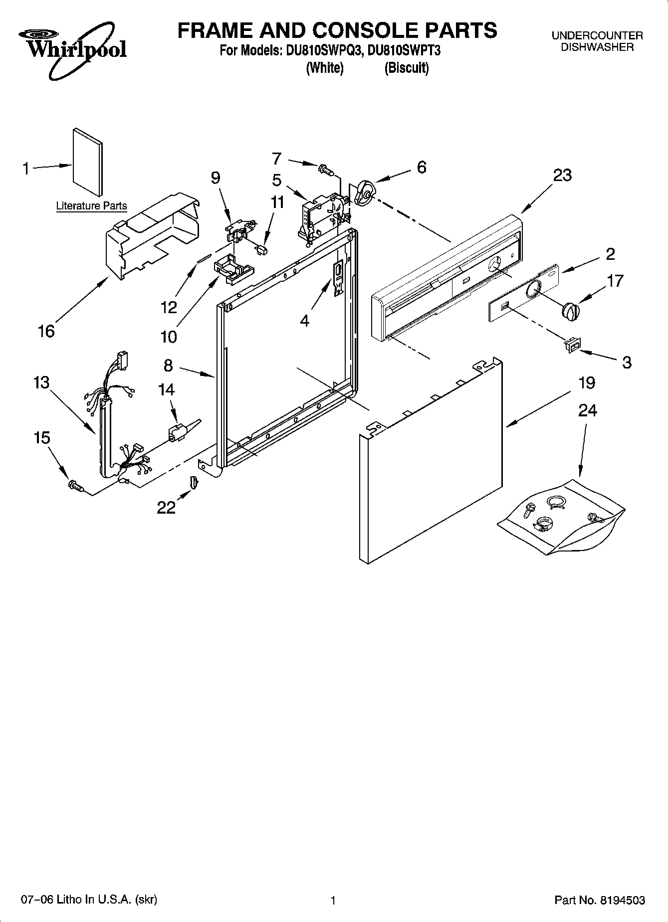 01 - FRAME AND CONSOLE PARTS
