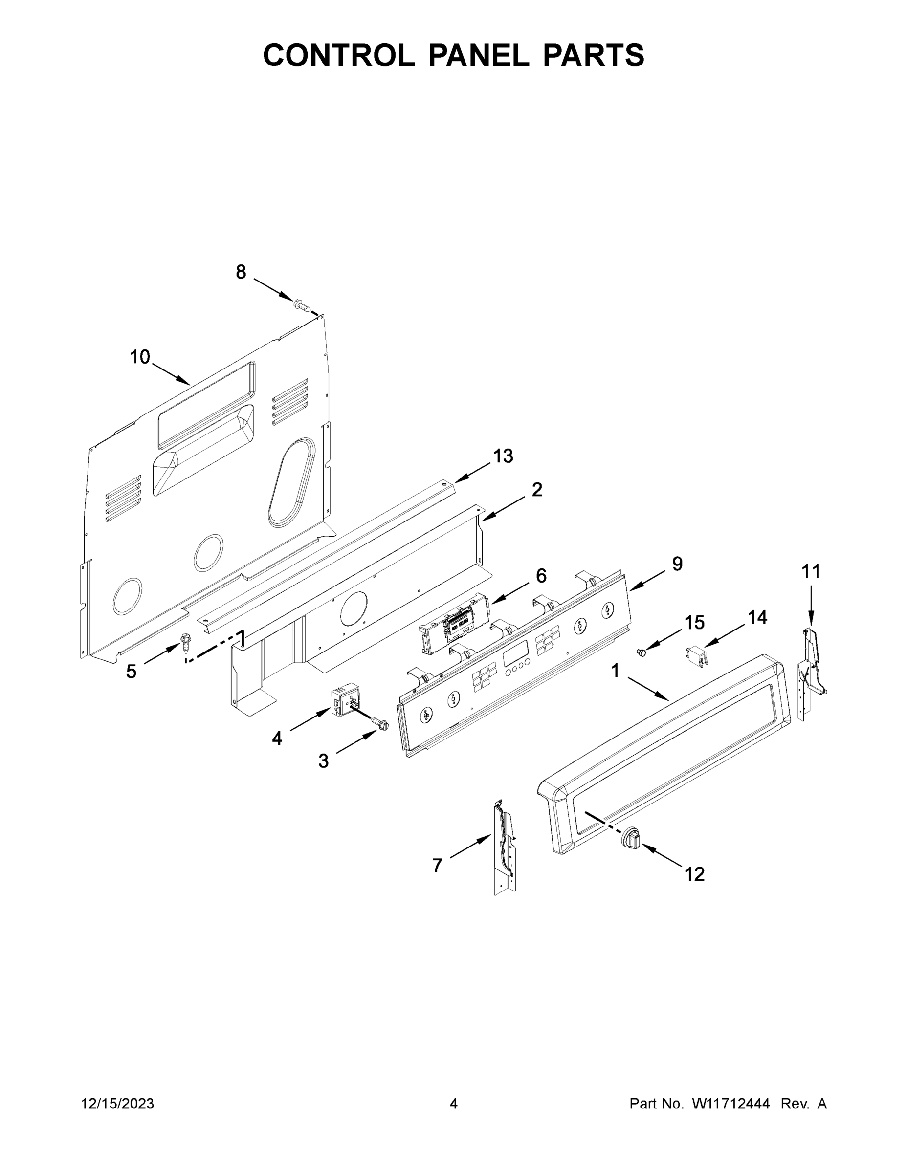 03 - CONTROL PANEL PARTS