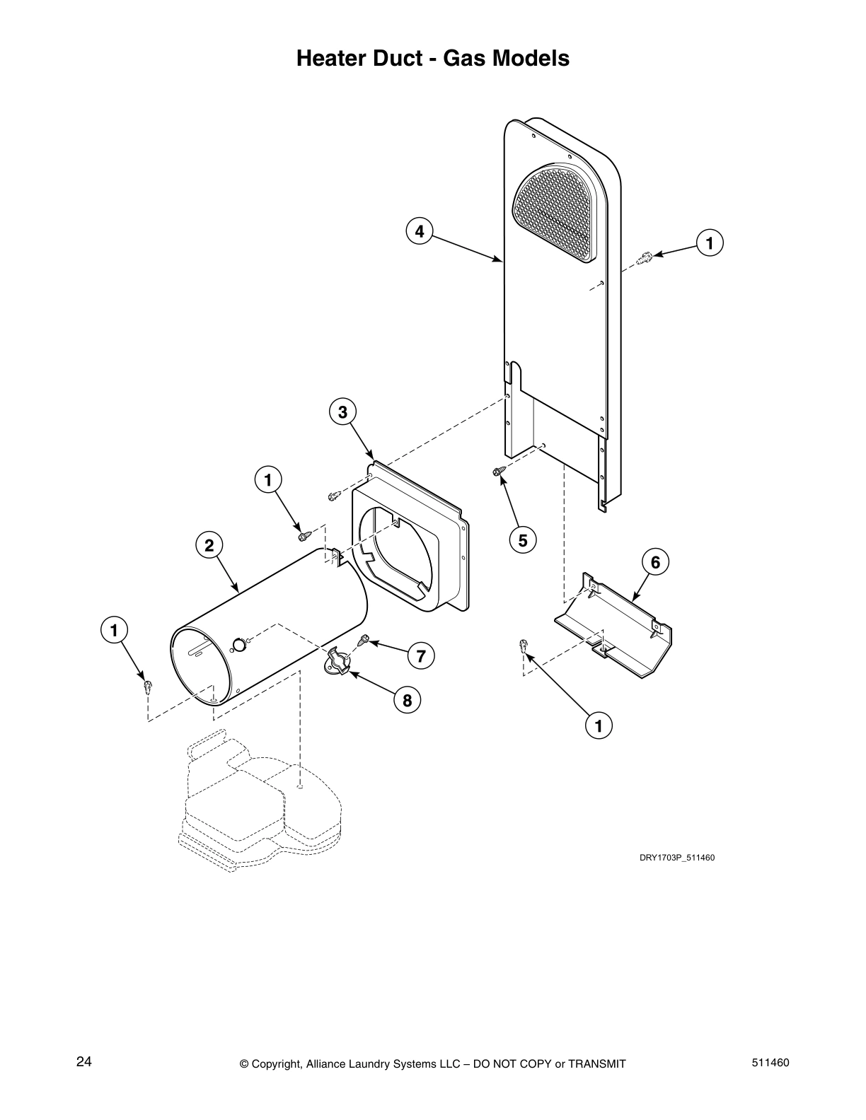 Heater Duct - Gas Models