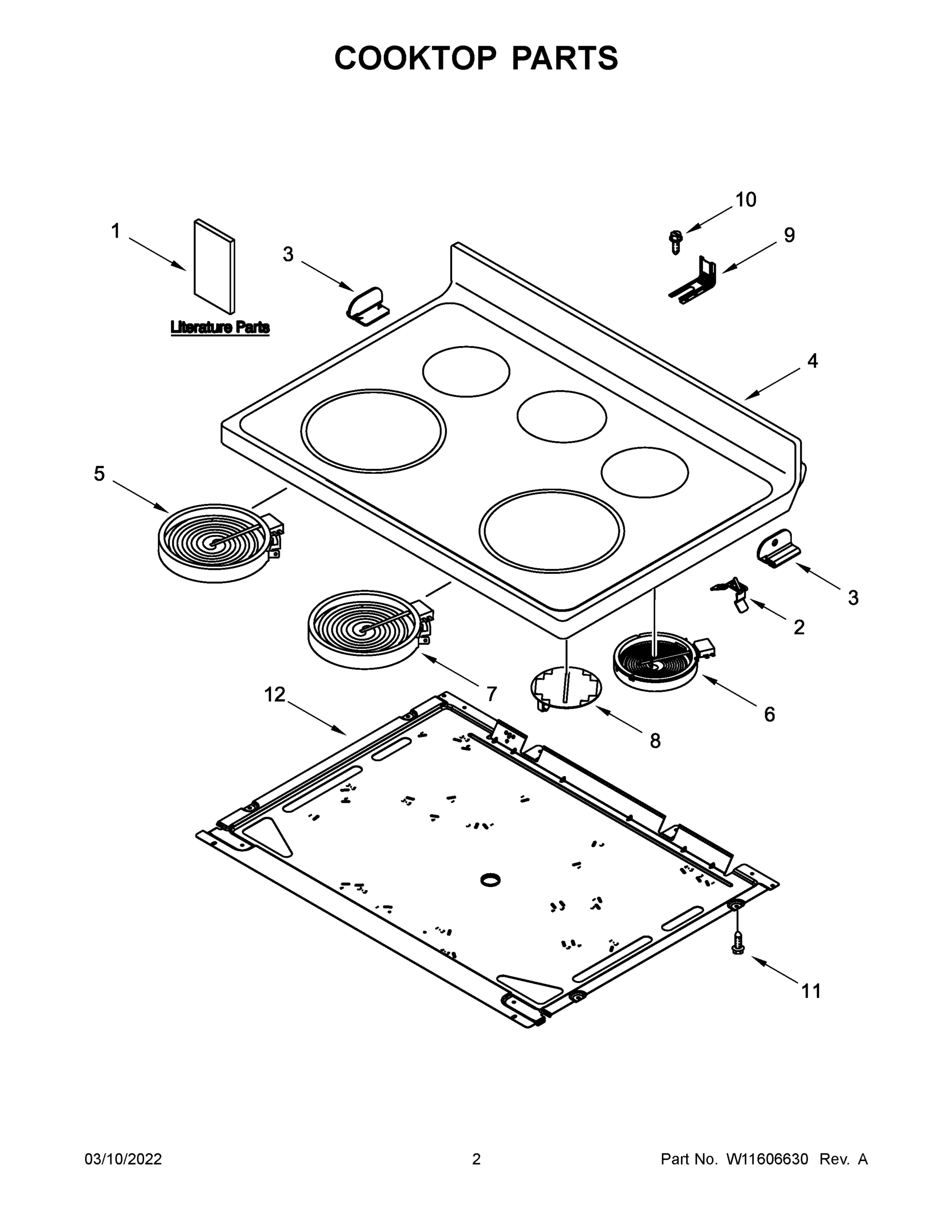 02 - COOKTOP PARTS