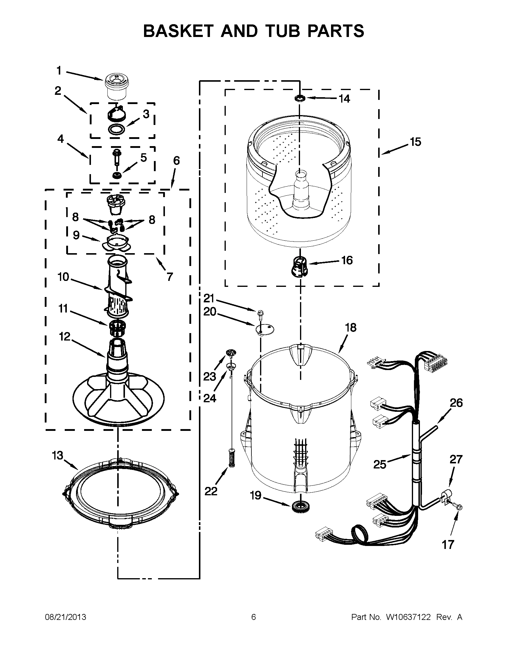 04 - BASKET AND TUB PARTS