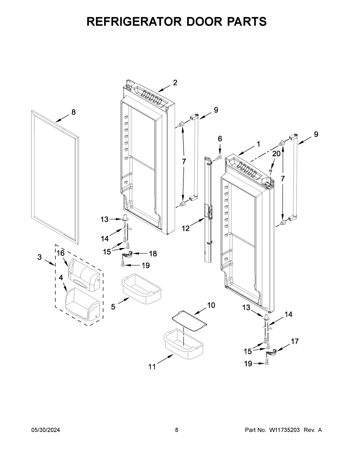05 - REFRIGERATOR DOOR PARTS