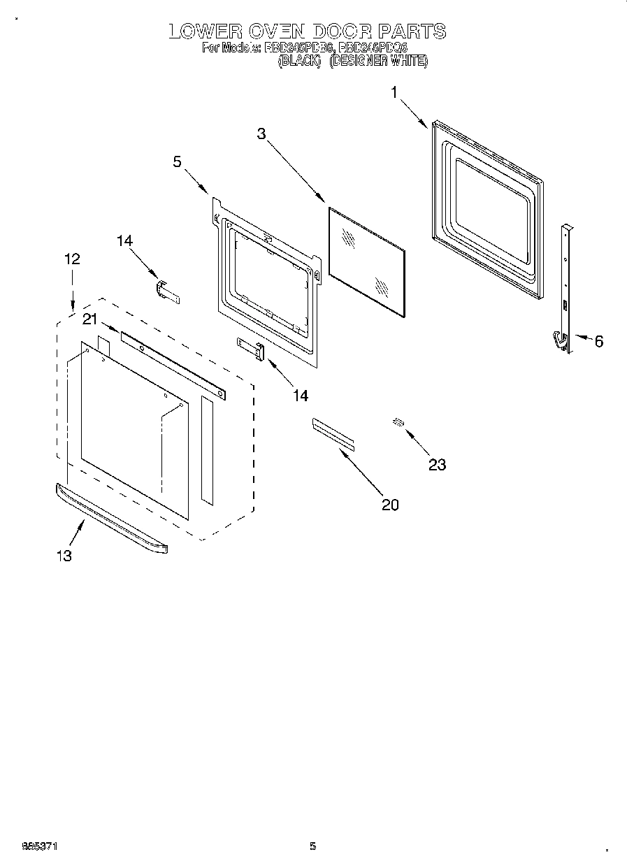 03 - LOWER OVEN DOOR