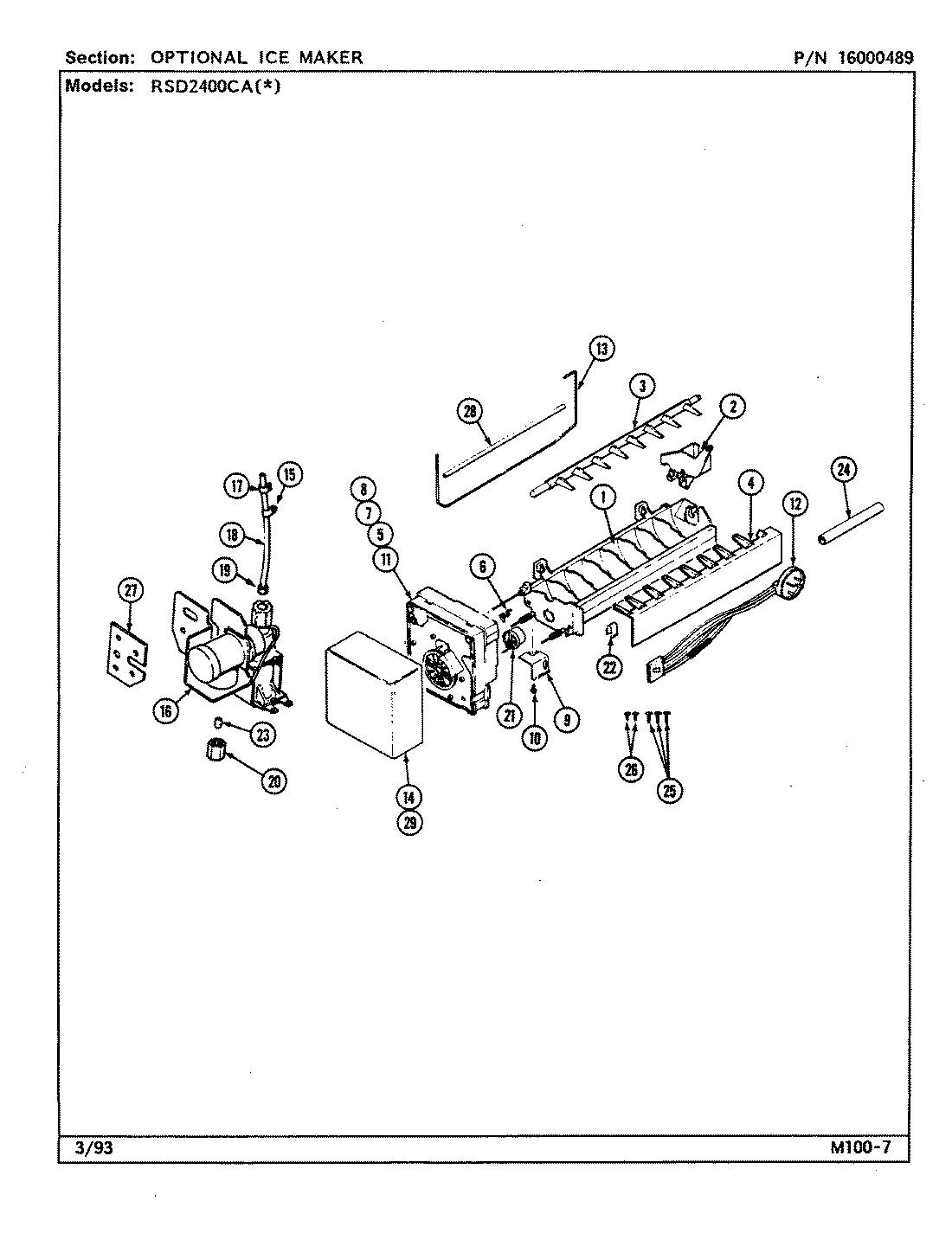 07 - OPTIONAL ICE MAKER KIT