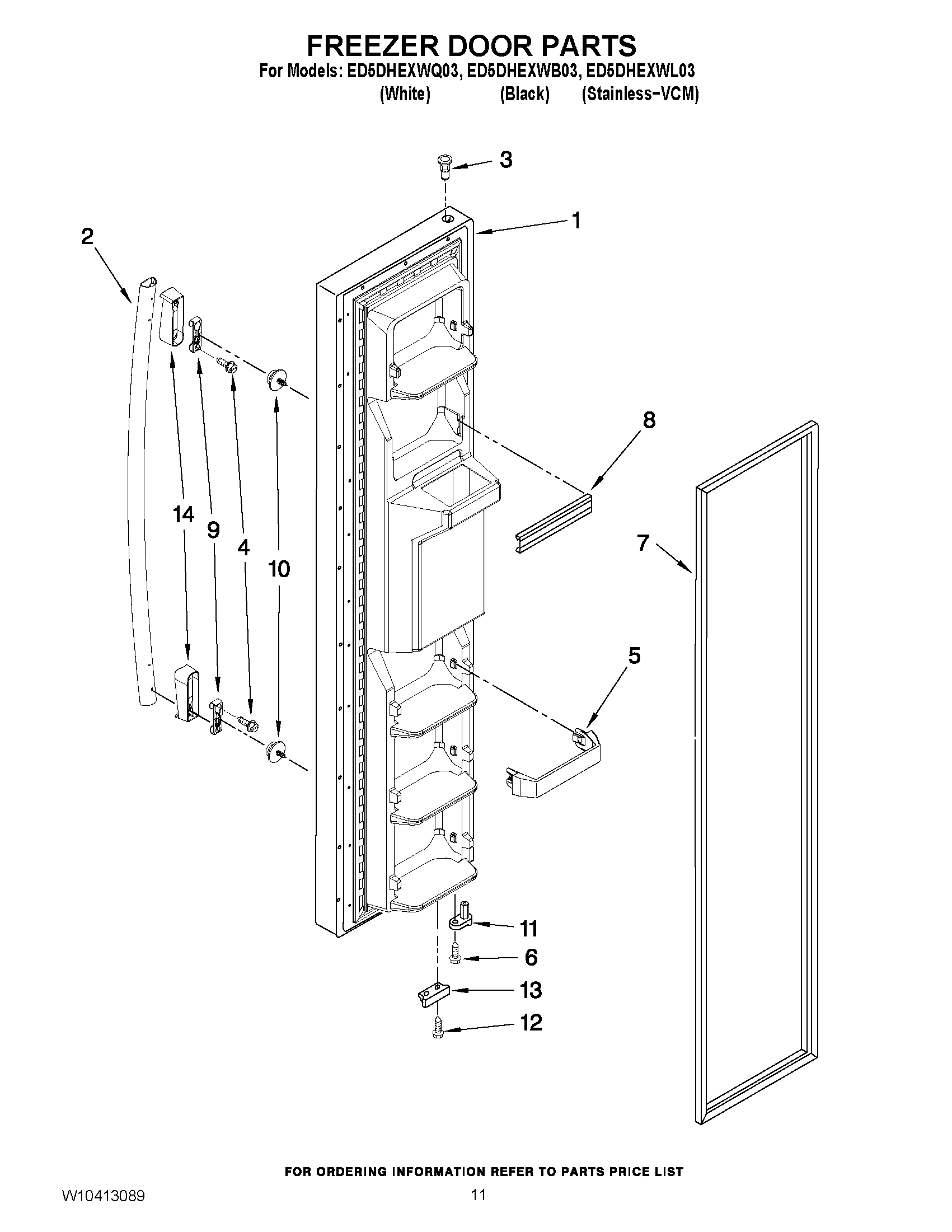 07 - FREEZER DOOR PARTS