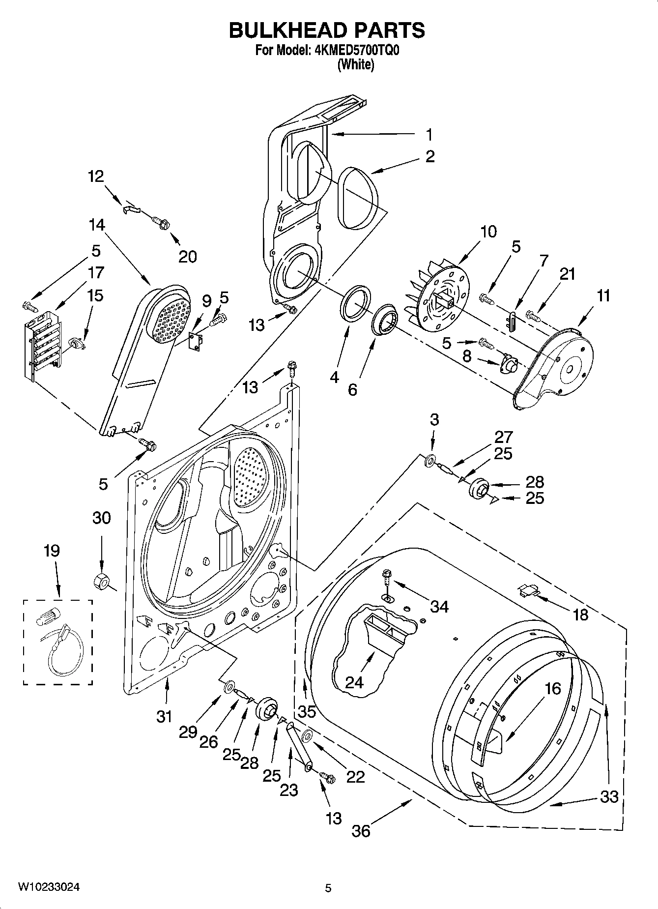 03 - BULKHEAD PARTS, OPTIONAL PARTS (NOT INCLUDED)
