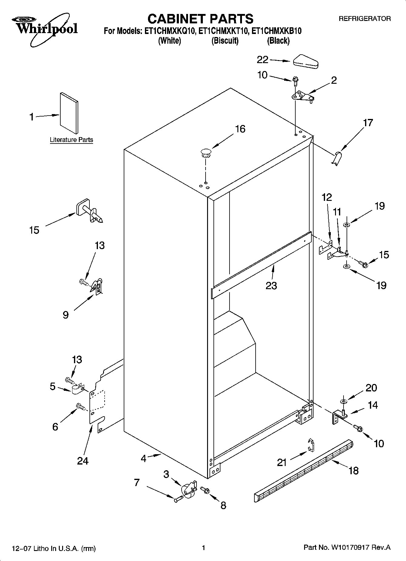 01 - CABINET PARTS