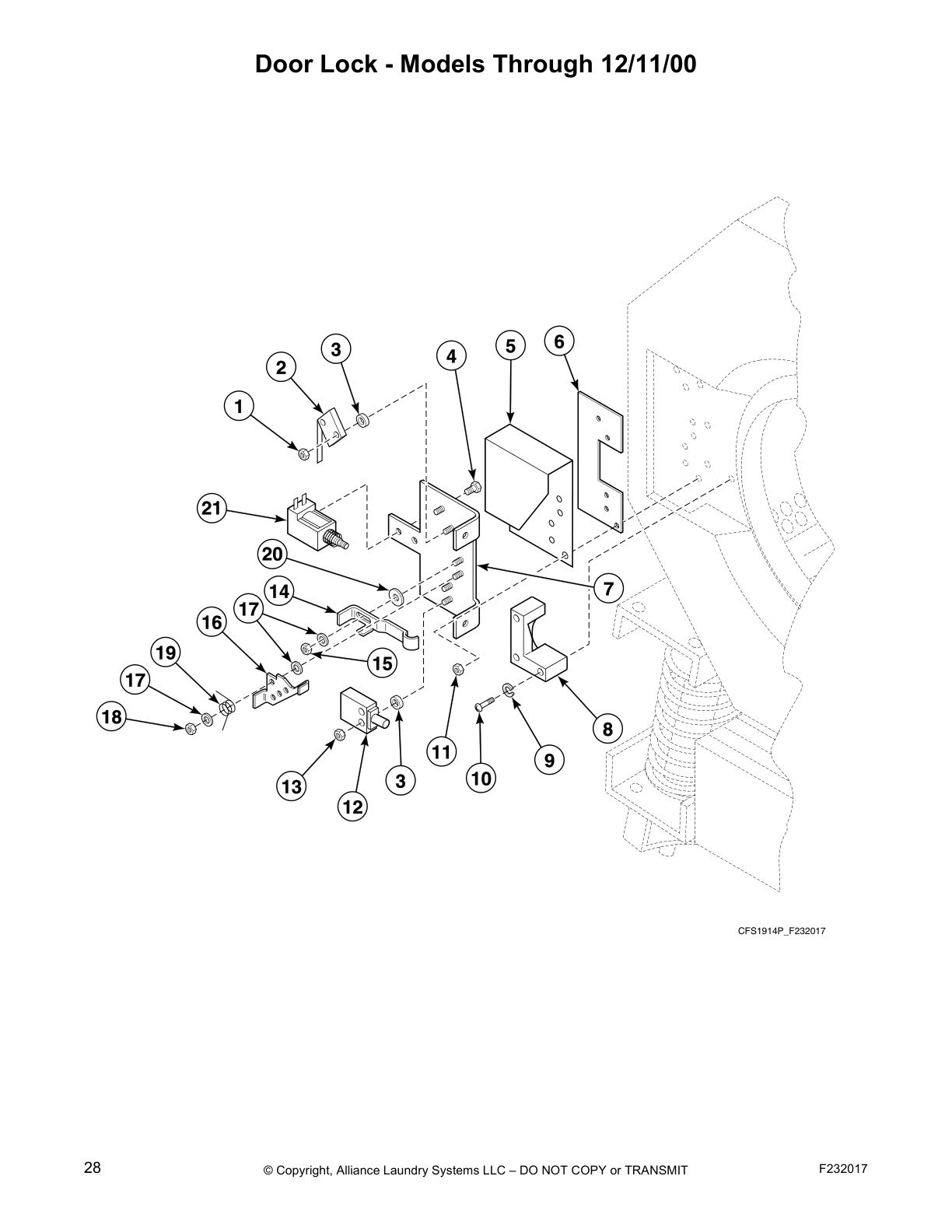 Door Lock - Models Through 12/11/00