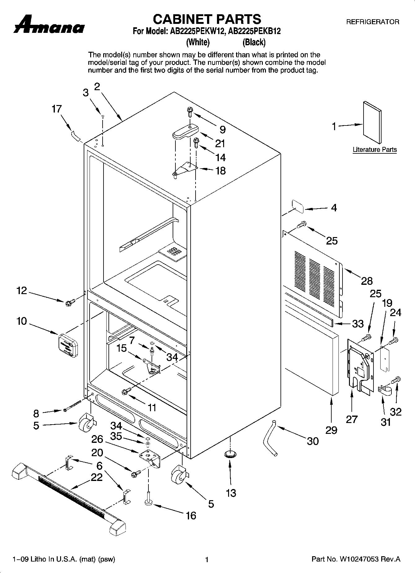 01 - CABINET PARTS