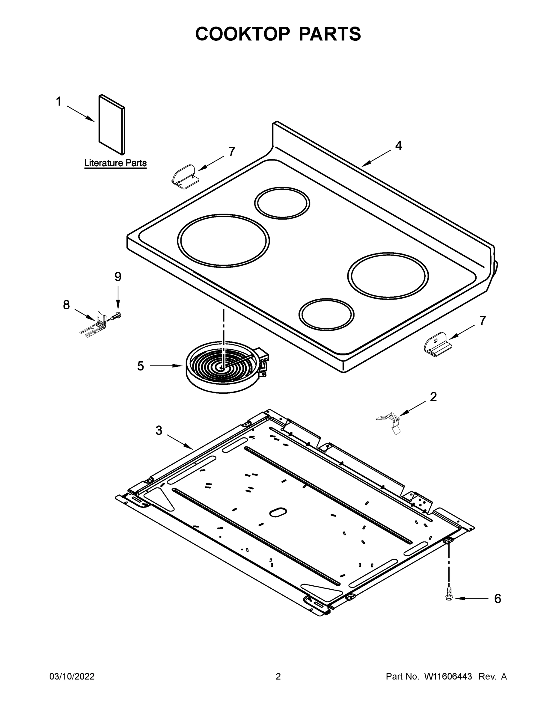 02 - COOKTOP PARTS