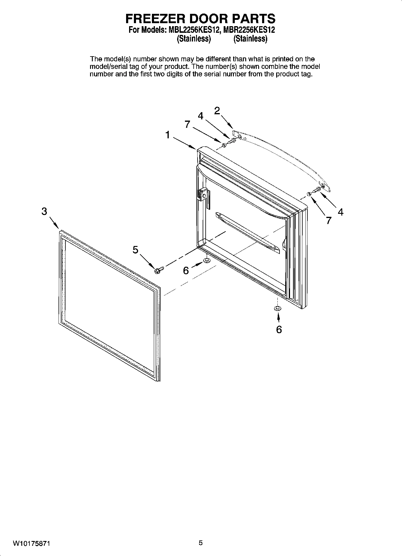 03 - FREEZER DOOR PARTS